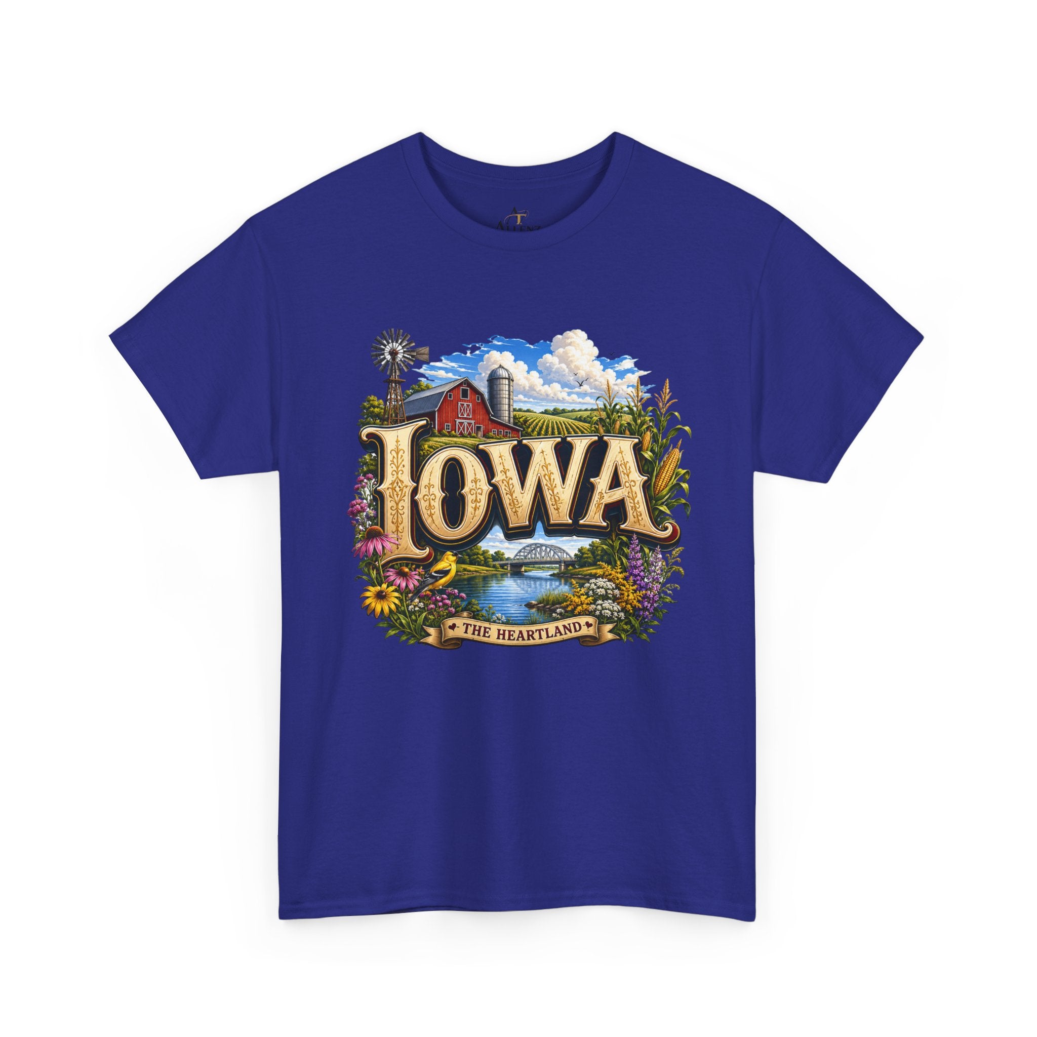 Unisex Heavy Cotton Tee 🌽 Iowa – America’s Heartland at Its Finest 🌽