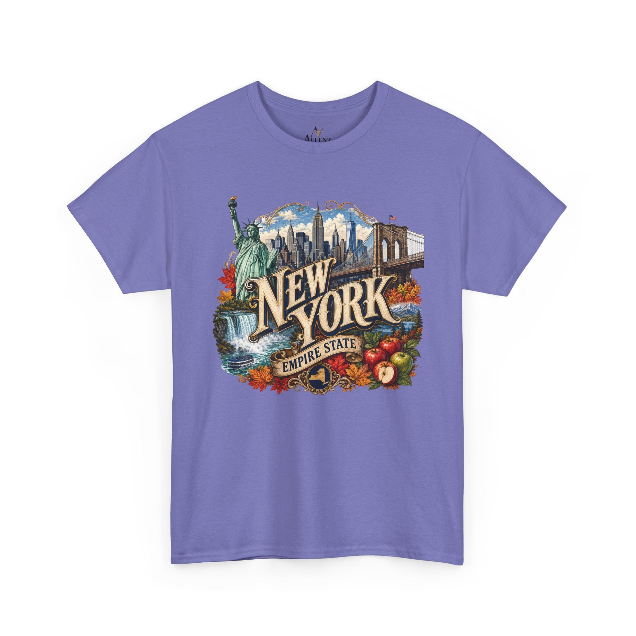 Unisex Heavy Cotton Tee🗽 New York – Empire State Energy and Natural Wonder 🍎🌆