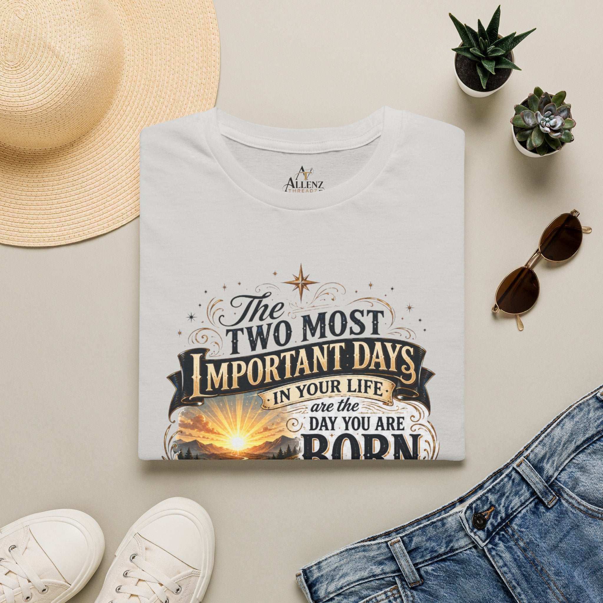 Two Most Important Days Mark Twain Unisex Softstyle T-Shirt