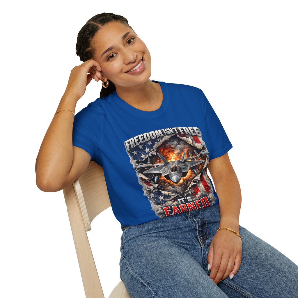 Unisex Softstyle T-Shirt- Freedom isn't free it's earned