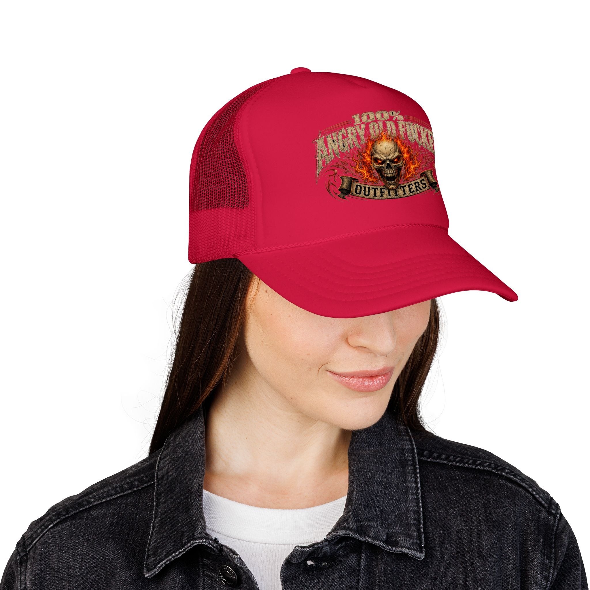 Foam Trucker Hat. 100% angry old man.