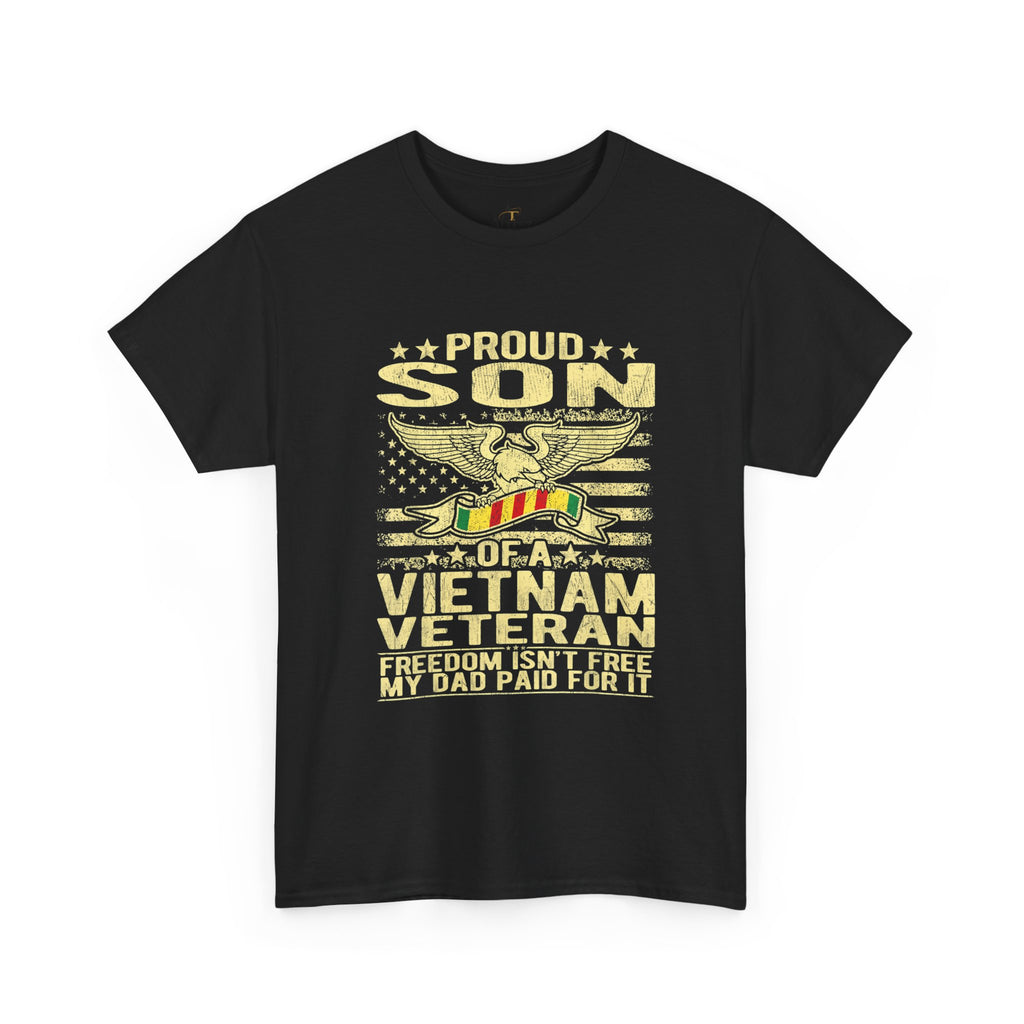 Unisex Heavy Cotton Tee  Proud Son of a Vietnam Veteran