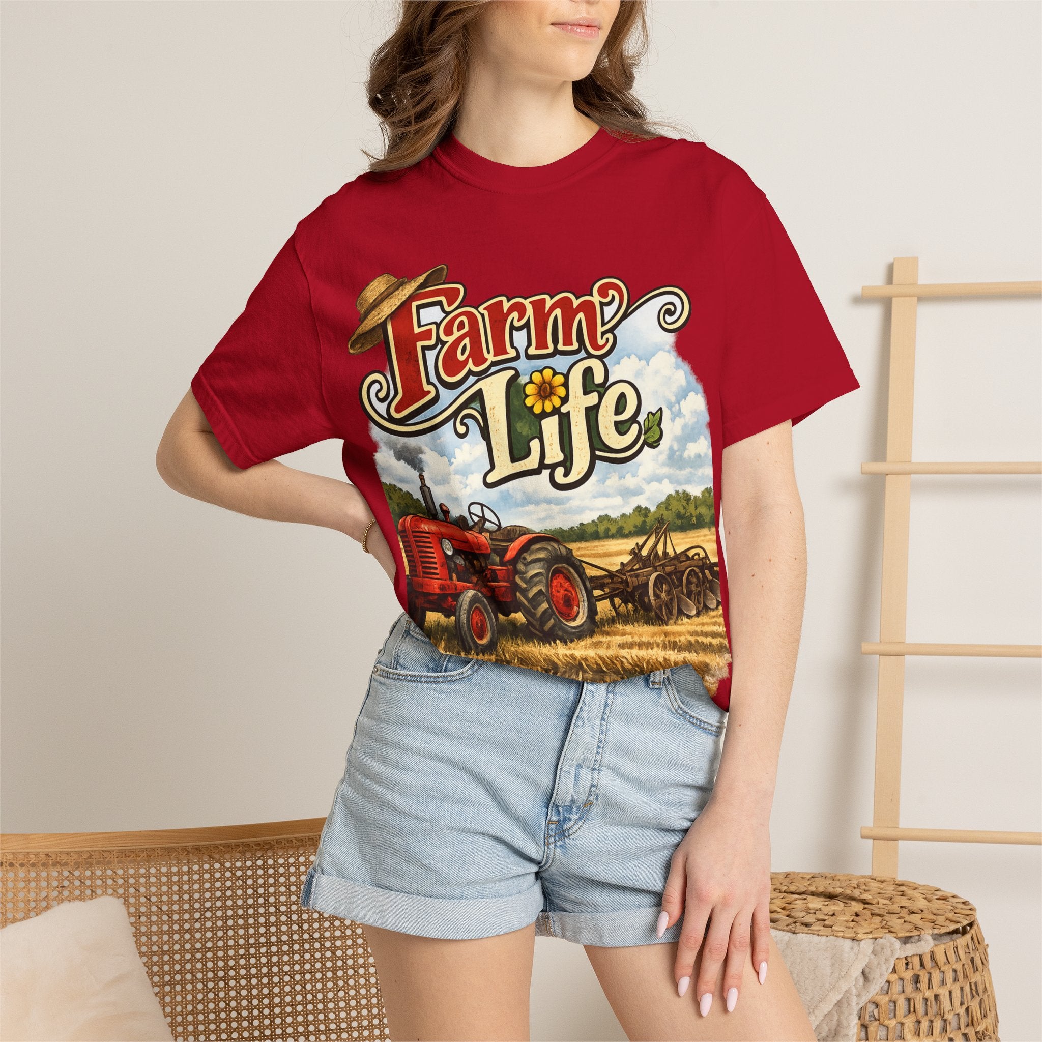 Farm Life T-Shirt — Vintage Tractor Country Graphic Tee