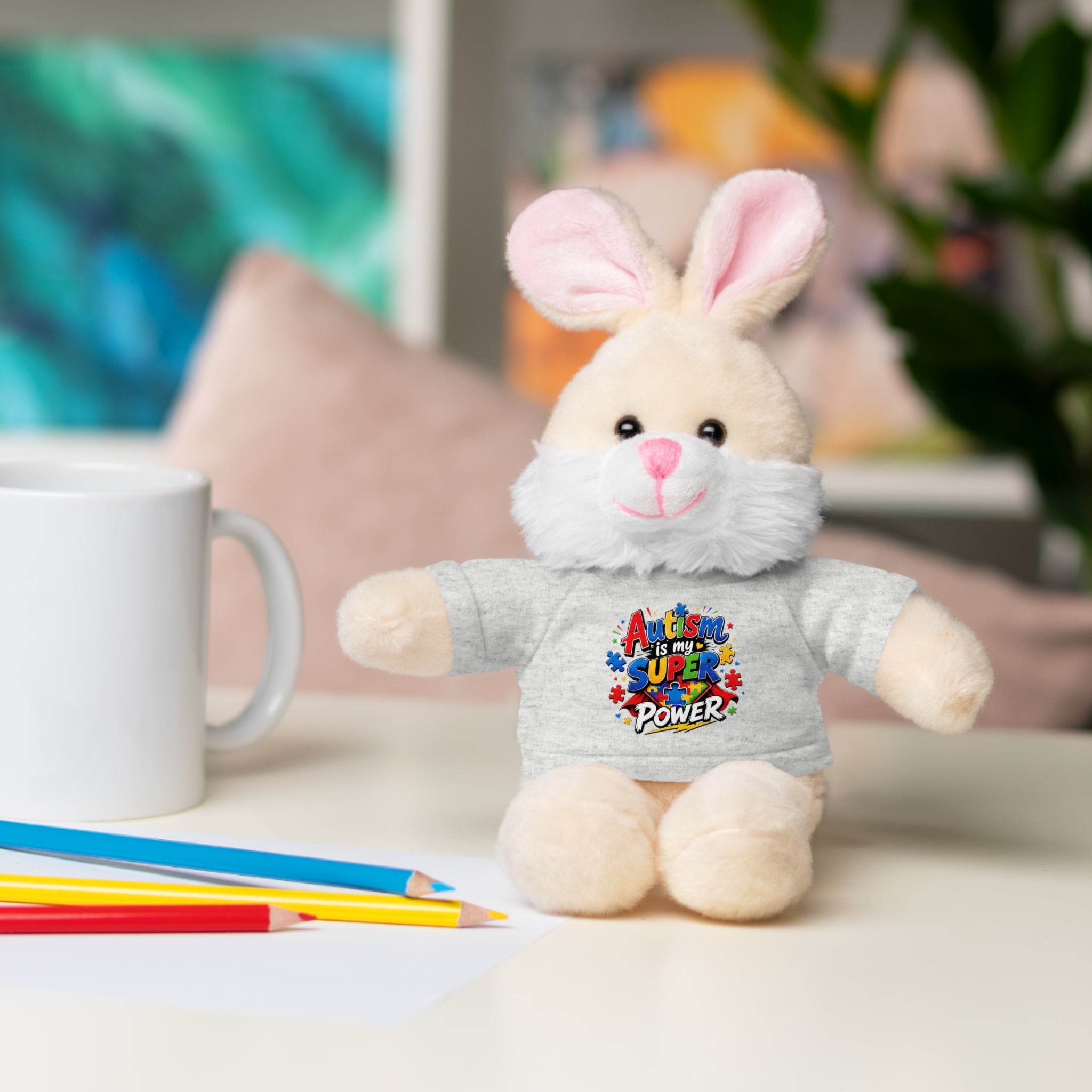 Kids Stuffed Animal with Autism T-Shirt