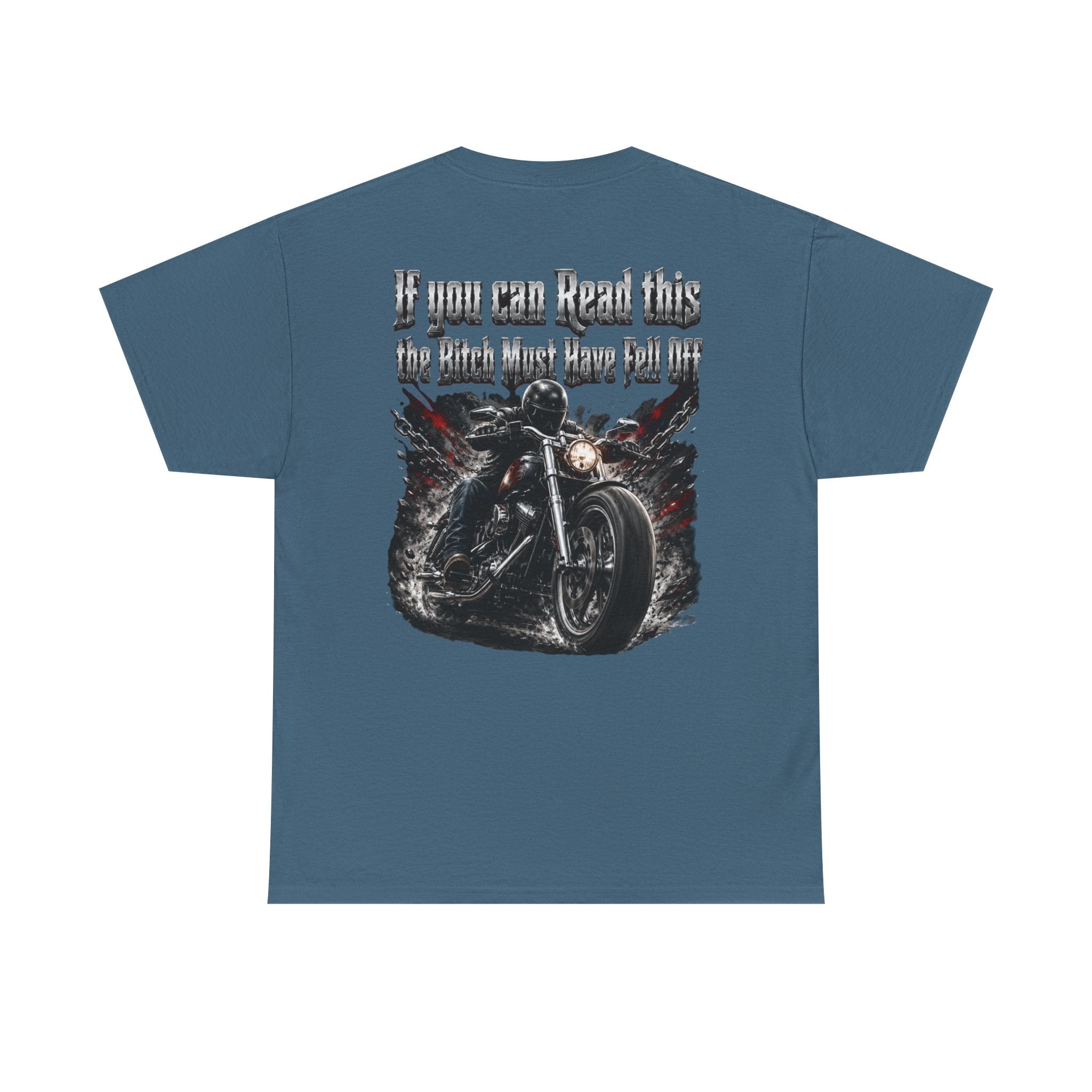 I you can Read This Biker Shirt Unisex Heavy Cotton Tee