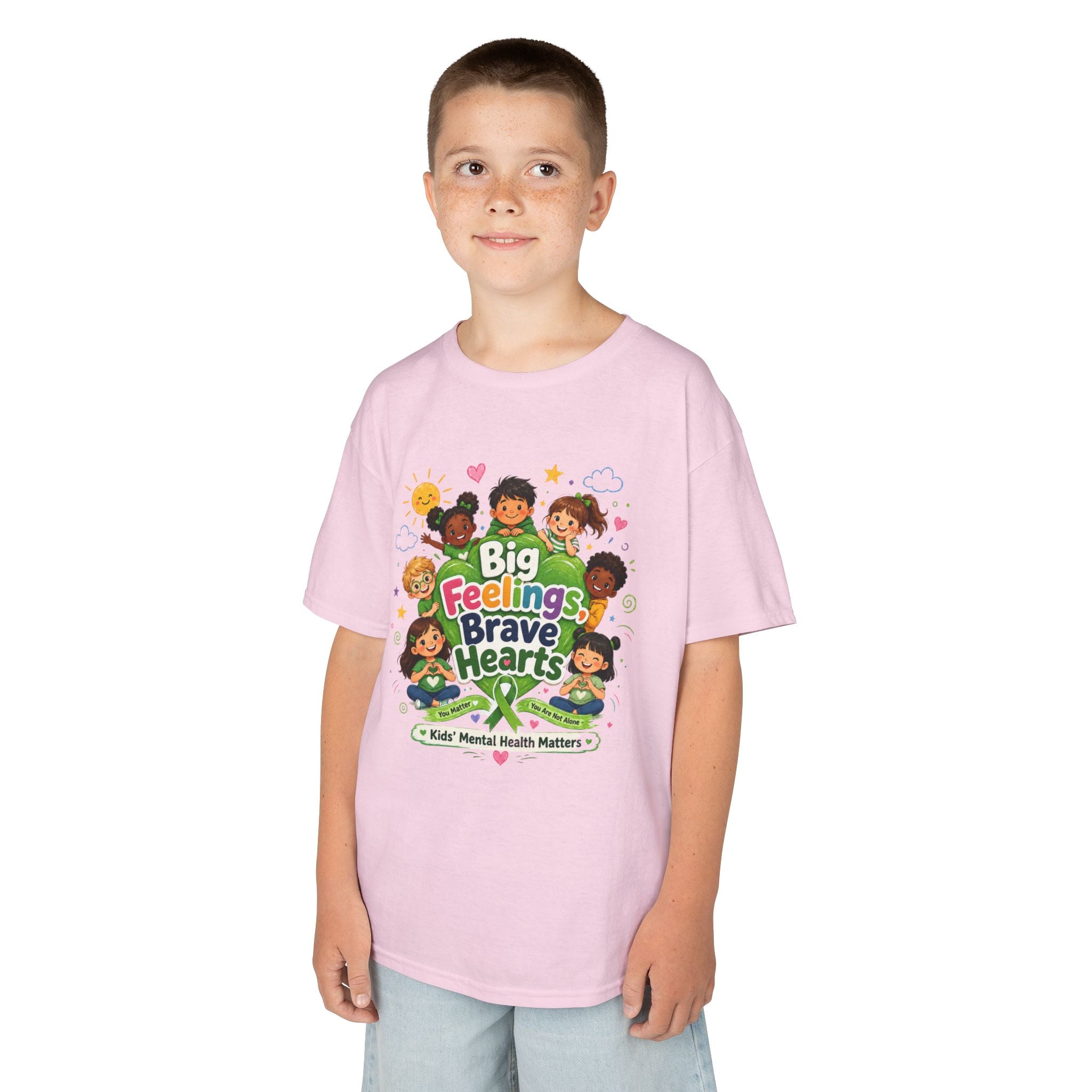 Brave Hearts Mental Health Kids Heavy Cotton™ Tee