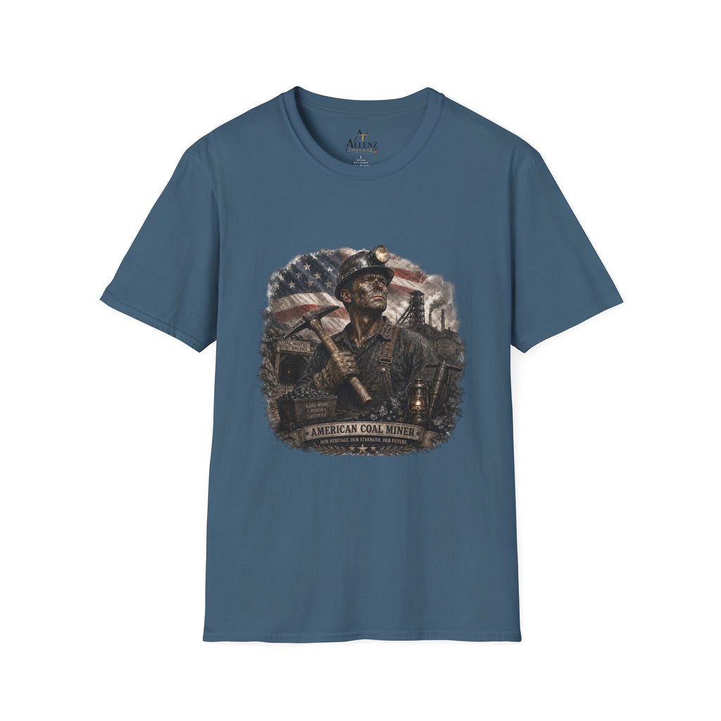 American Coal Miner Unisex Softstyle T-Shirt