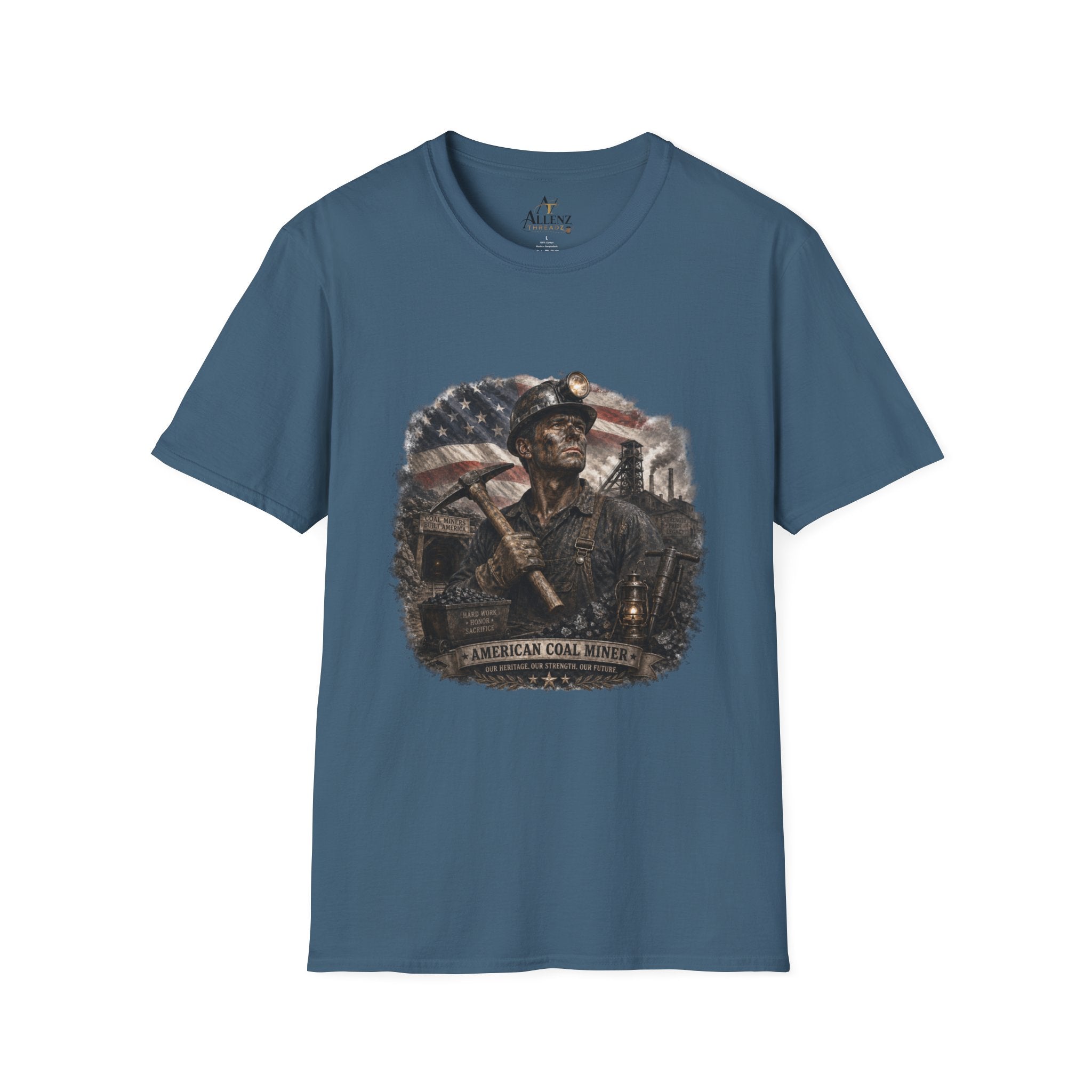 American Coal Miner Unisex Softstyle T-Shirt