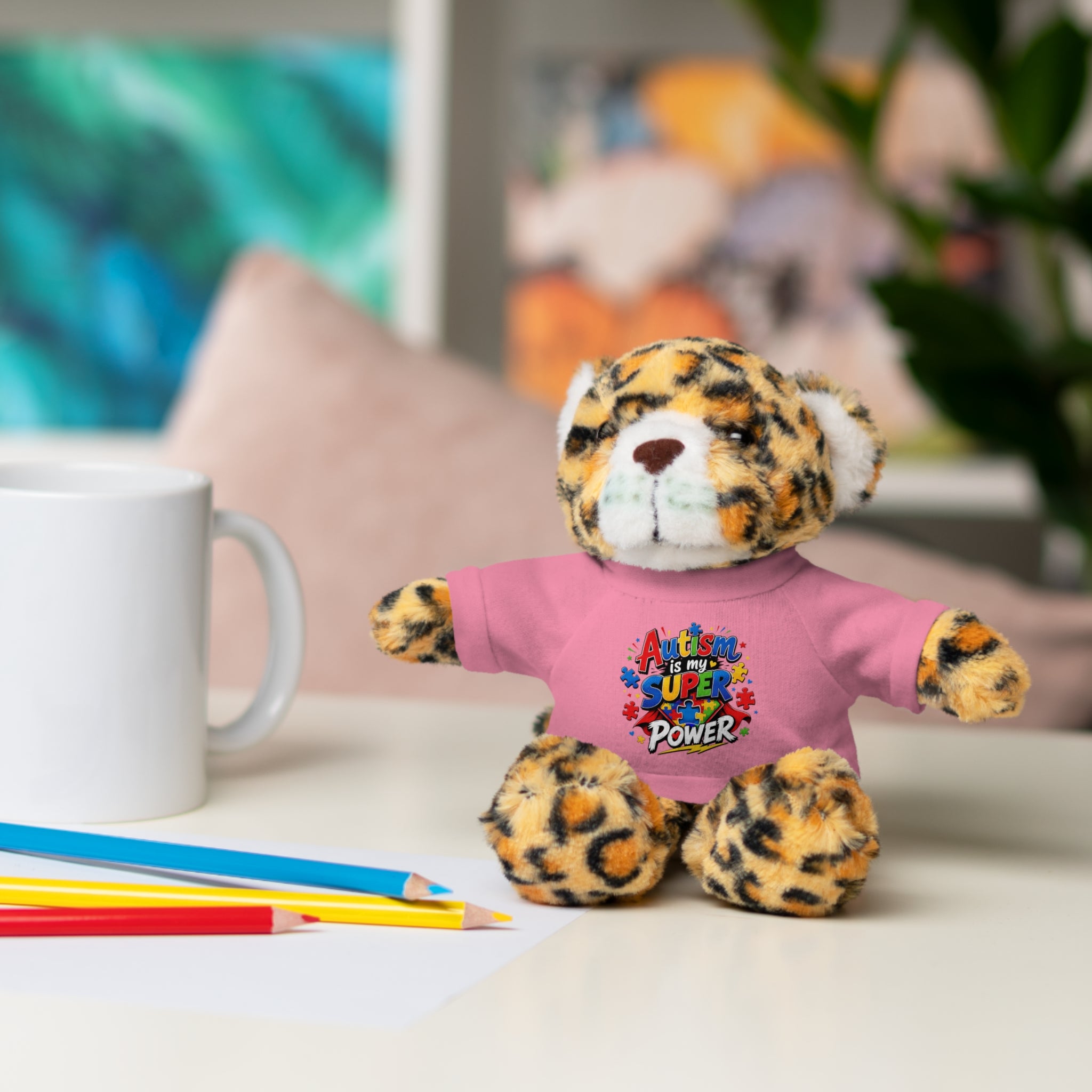Kids Stuffed Animal with Autism T-Shirt