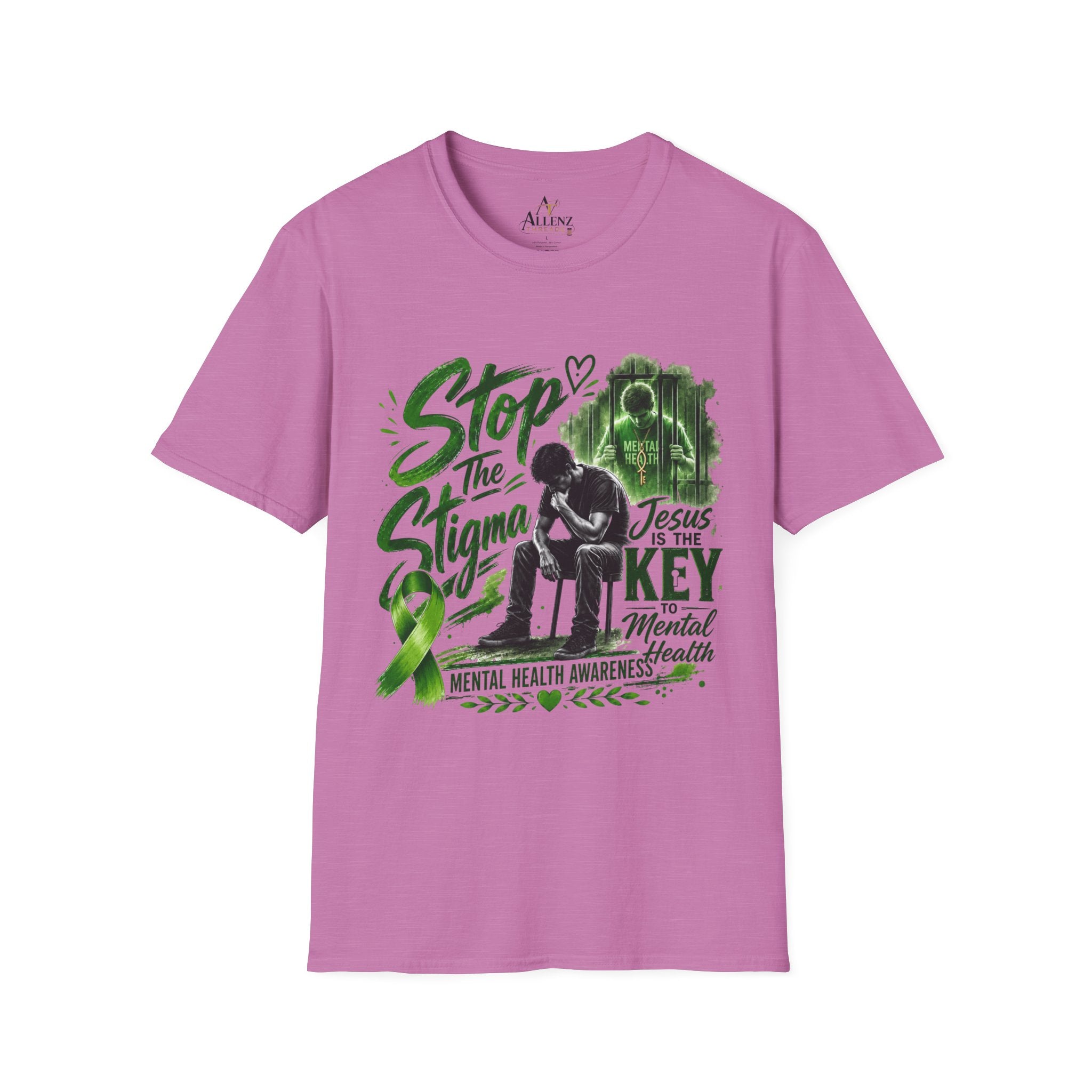 Mental Health Awareness T-Shirt — "Stop the Stigma" Christian Support Tee
