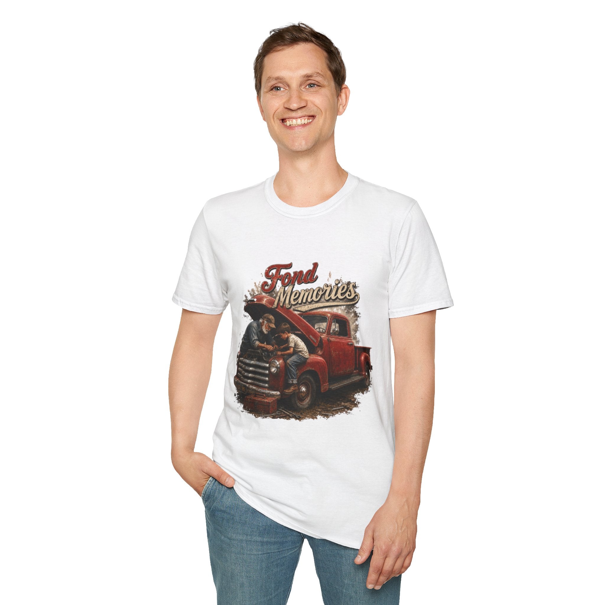 Grandpa and Grandson Memories Unisex Softstyle T-Shirt