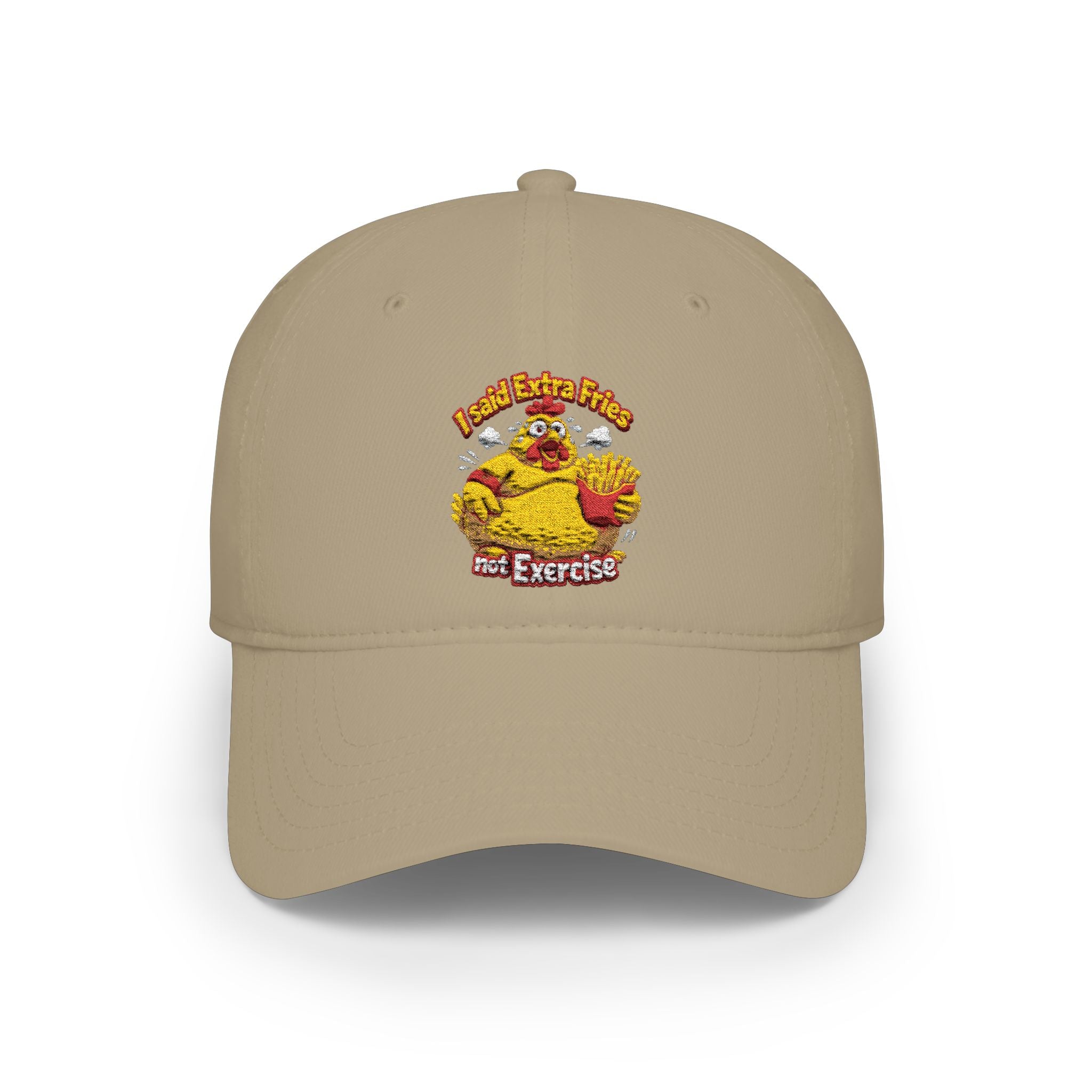 Low Profile Baseball Cap /I said extra fries not exercise