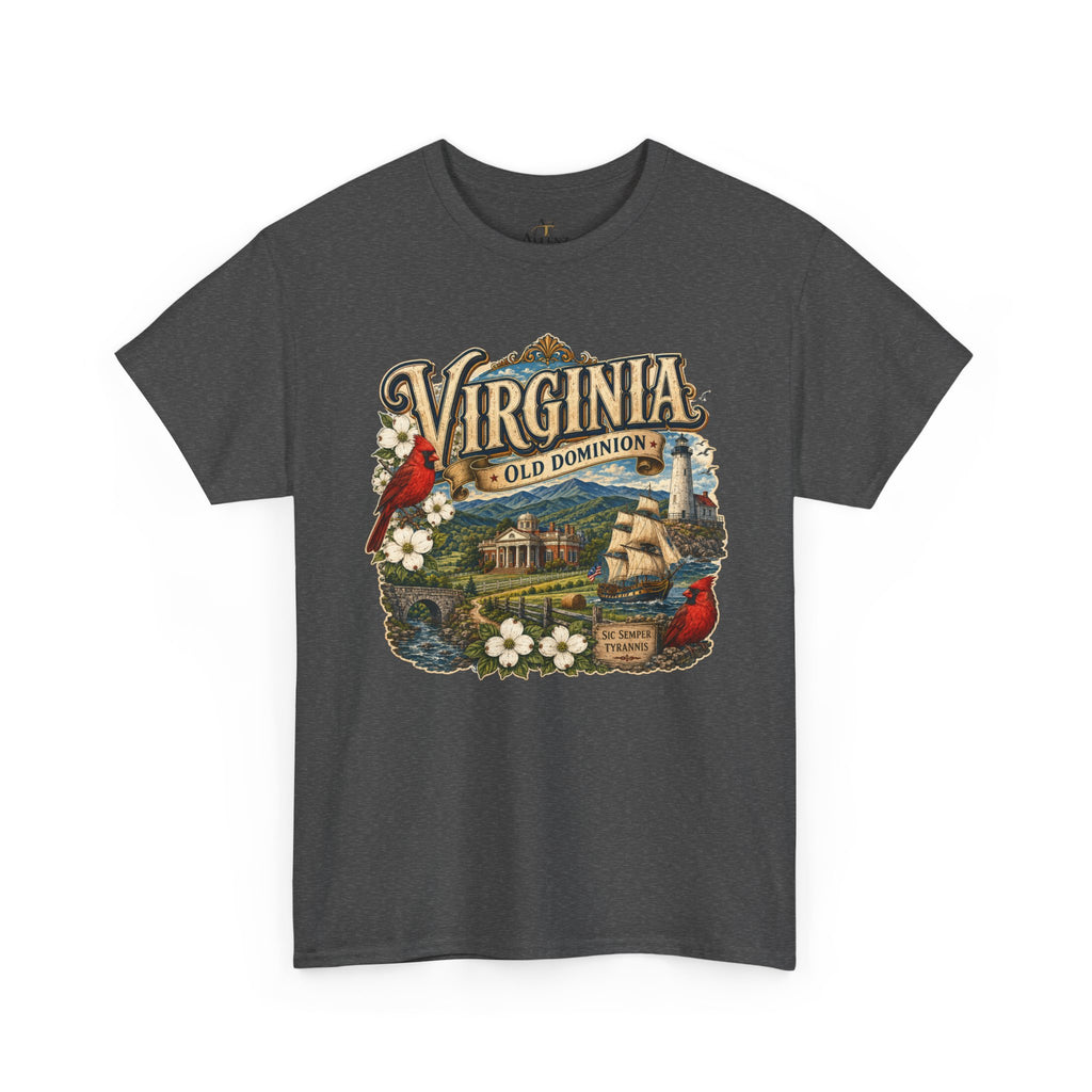 Unisex Heavy Cotton Tee Virginia – Timeless Beauty of the Old Dominion 🚢🕊️