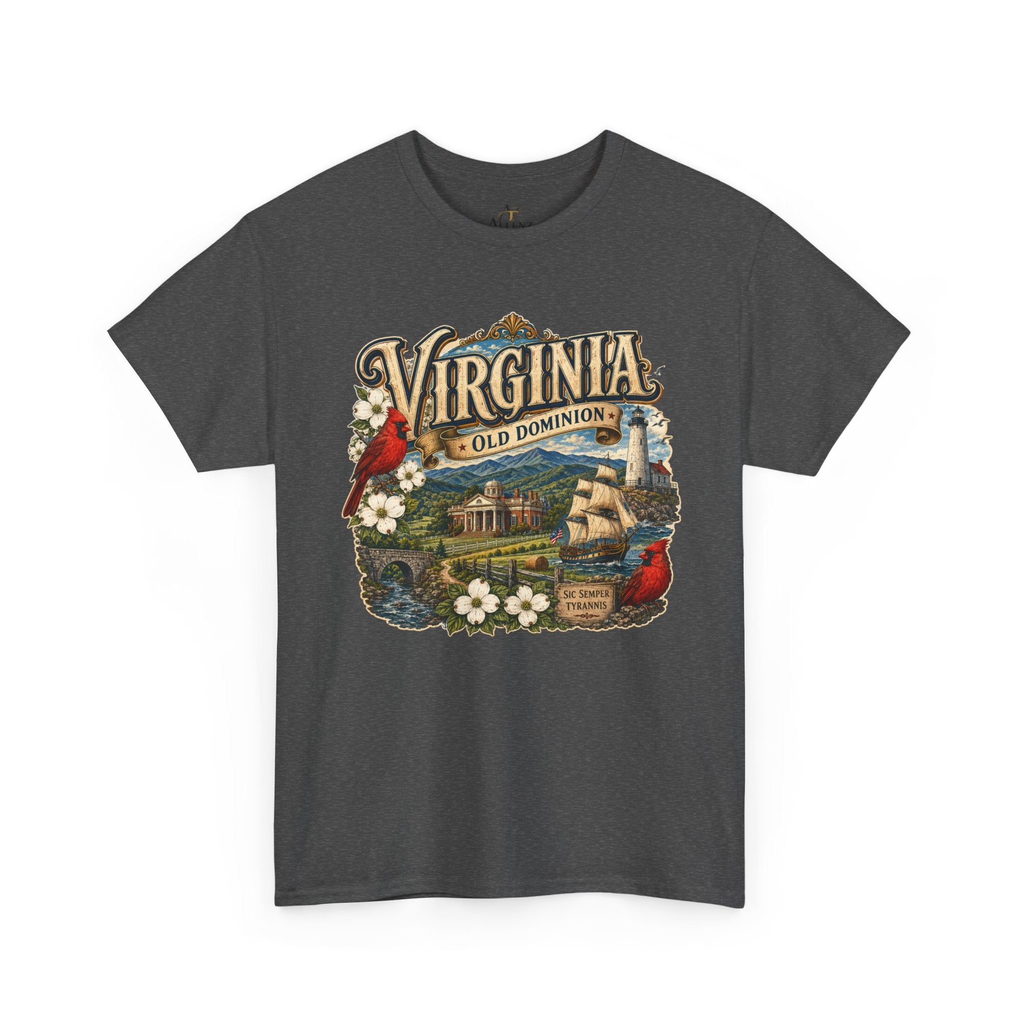 Unisex Heavy Cotton Tee Virginia – Timeless Beauty of the Old Dominion 🚢🕊️