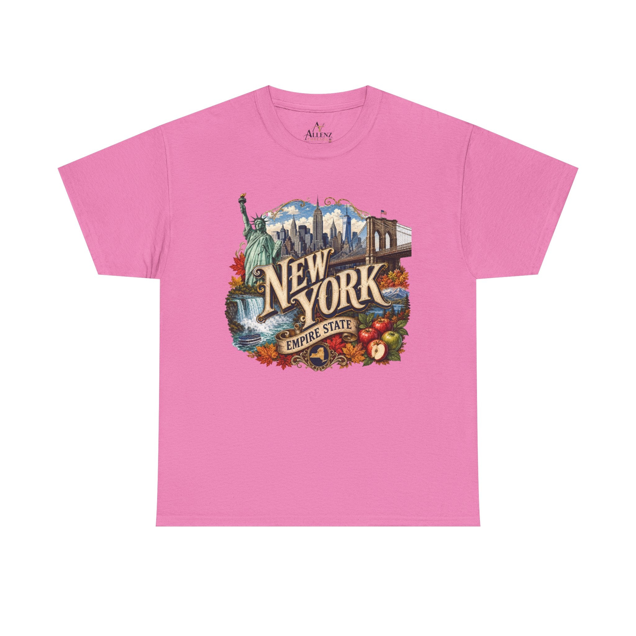 Unisex Heavy Cotton Tee🗽 New York – Empire State Energy and Natural Wonder 🍎🌆