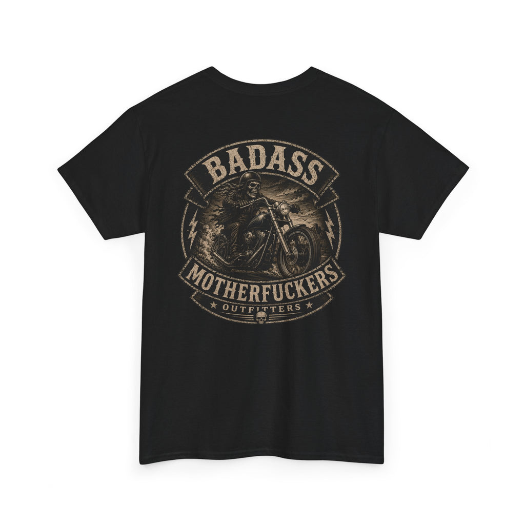 Badass Motherfu.... Bike Unisex Heavy Cotton Tee