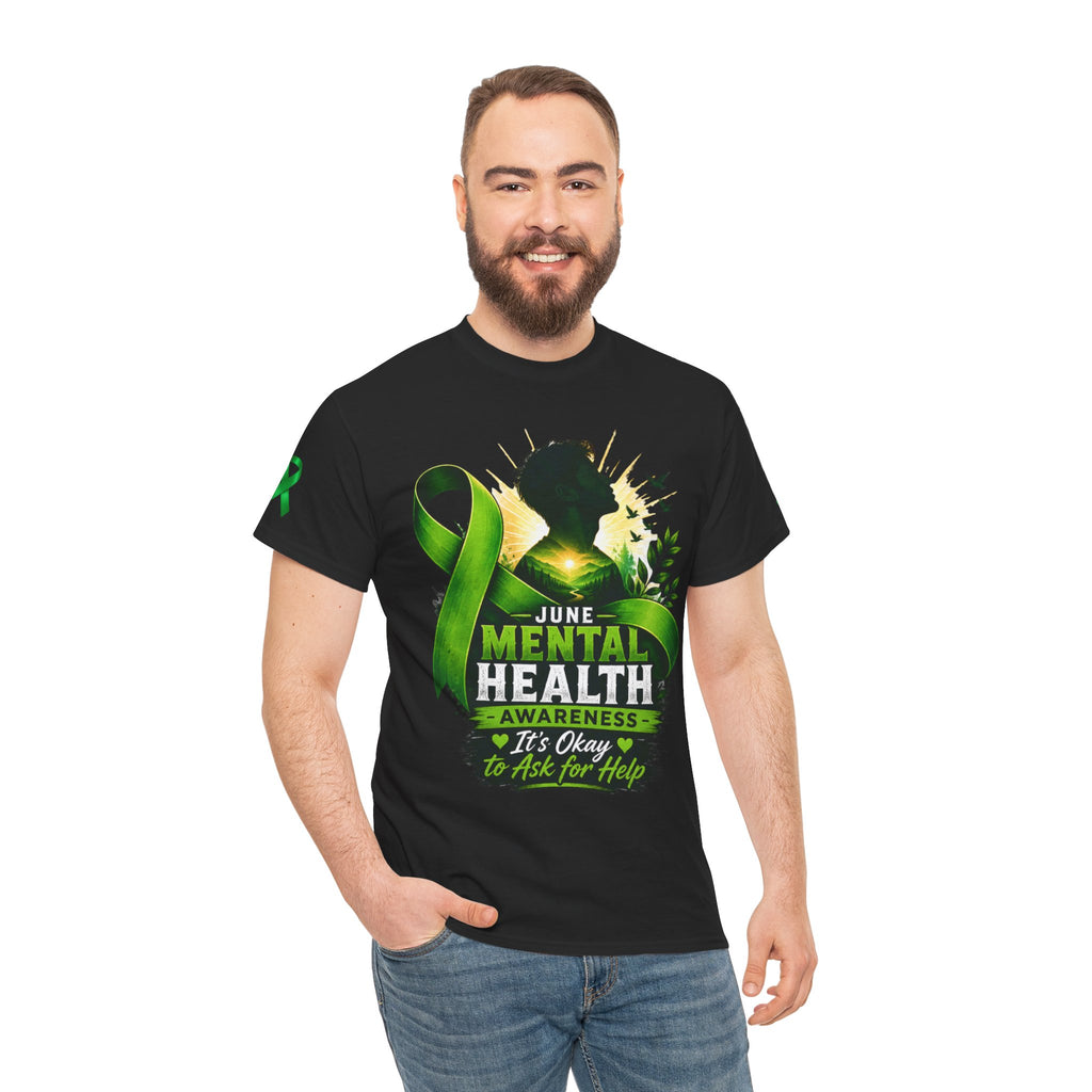 Men's Mental Health Awareness Unisex Heavy Cotton Tee