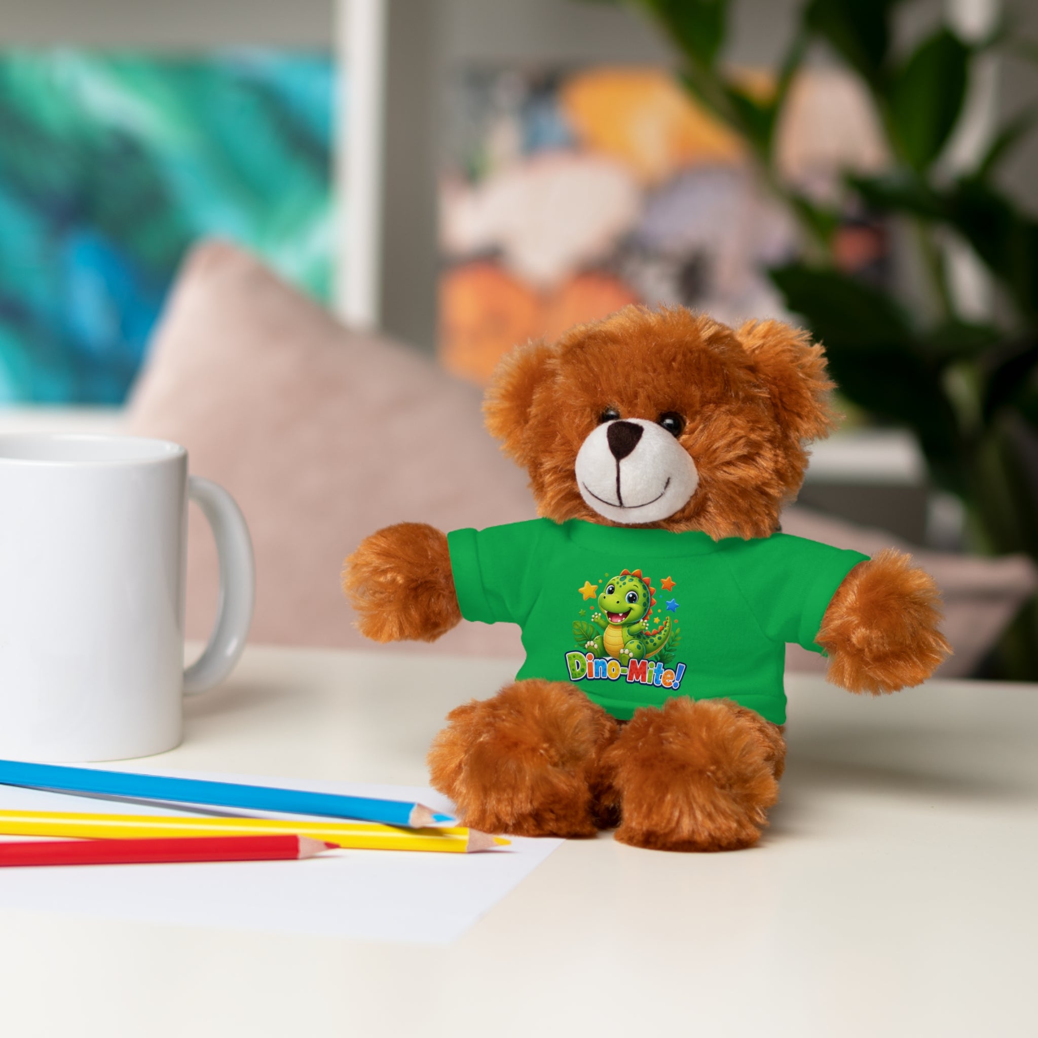 Kids Stuffed Animal with Dino-Mite T-Shirt