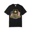 Army Strong T‑Shirt — U.S. Army Logo with American Flag ("This We'll Defend")