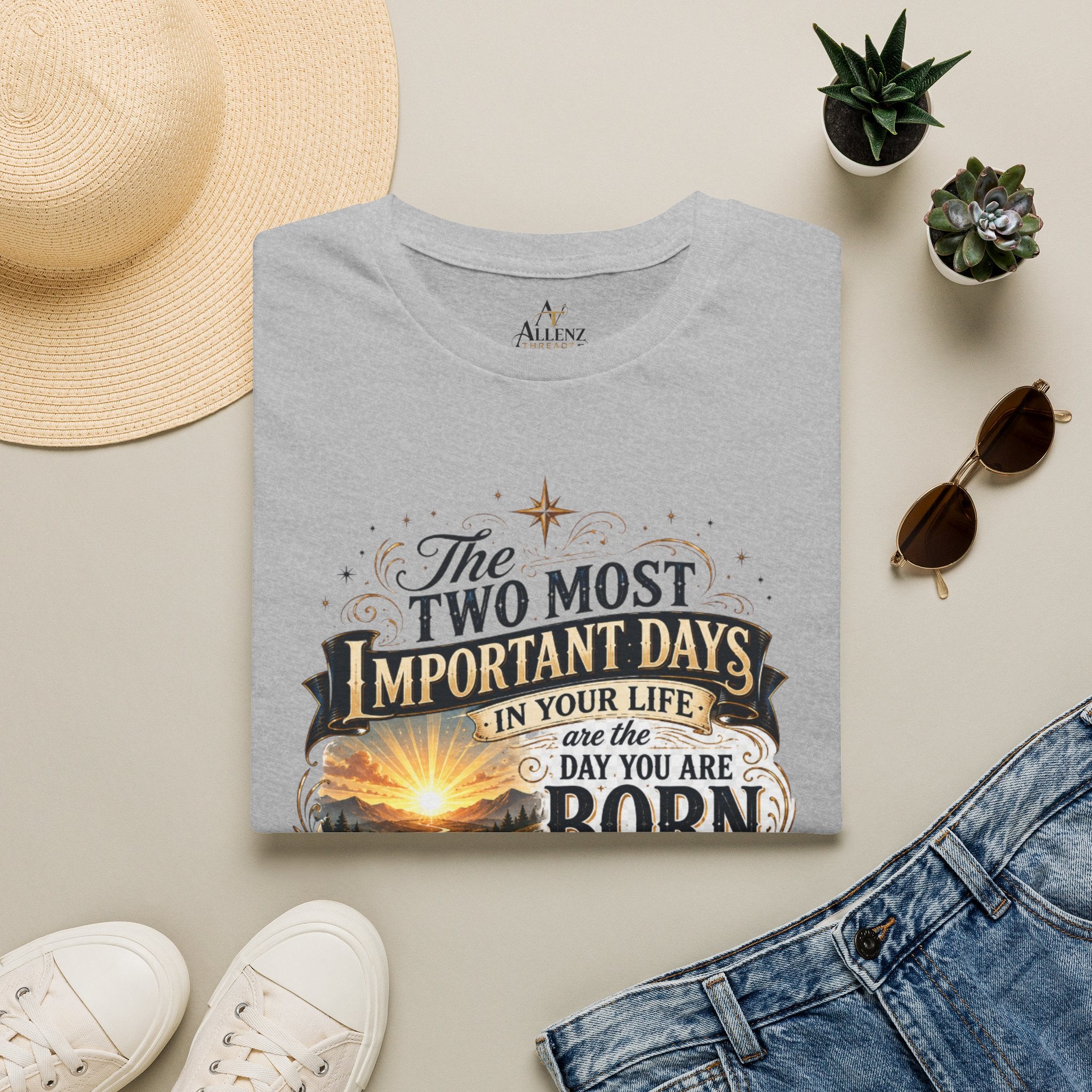 Two Most Important Days Mark Twain Unisex Softstyle T-Shirt