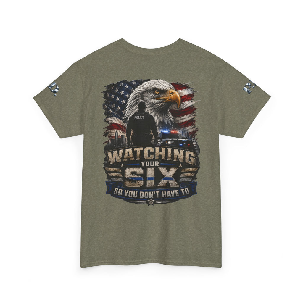 Watching Your Six Unisex Heavy Cotton Tee