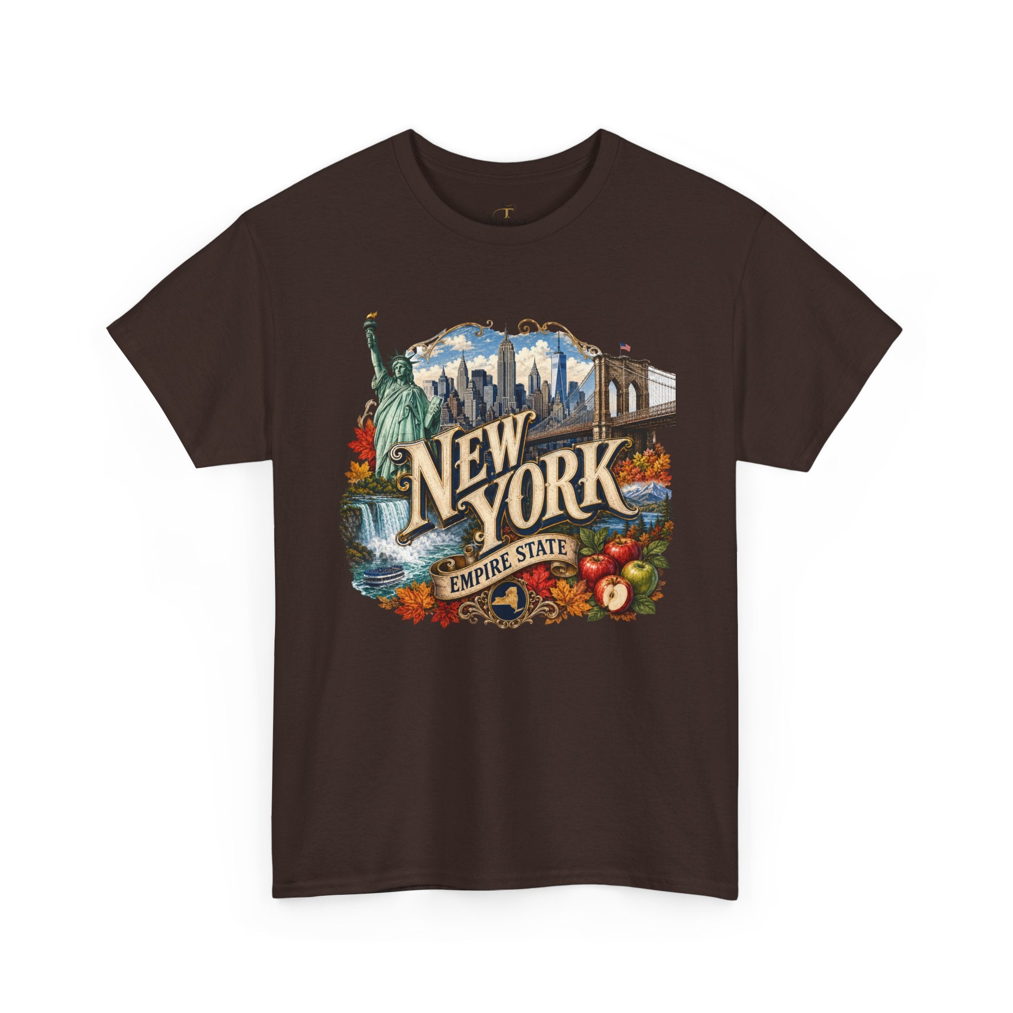 Unisex Heavy Cotton Tee🗽 New York – Empire State Energy and Natural Wonder 🍎🌆