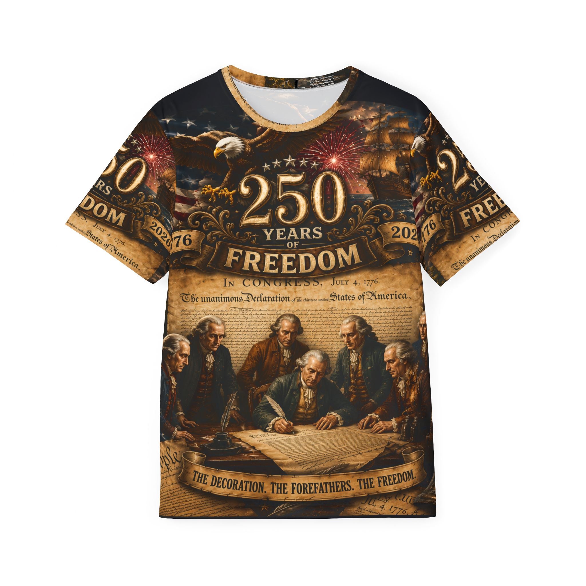 250 YEARS OF FREEDOM Men's Sports Jersey (AOP)