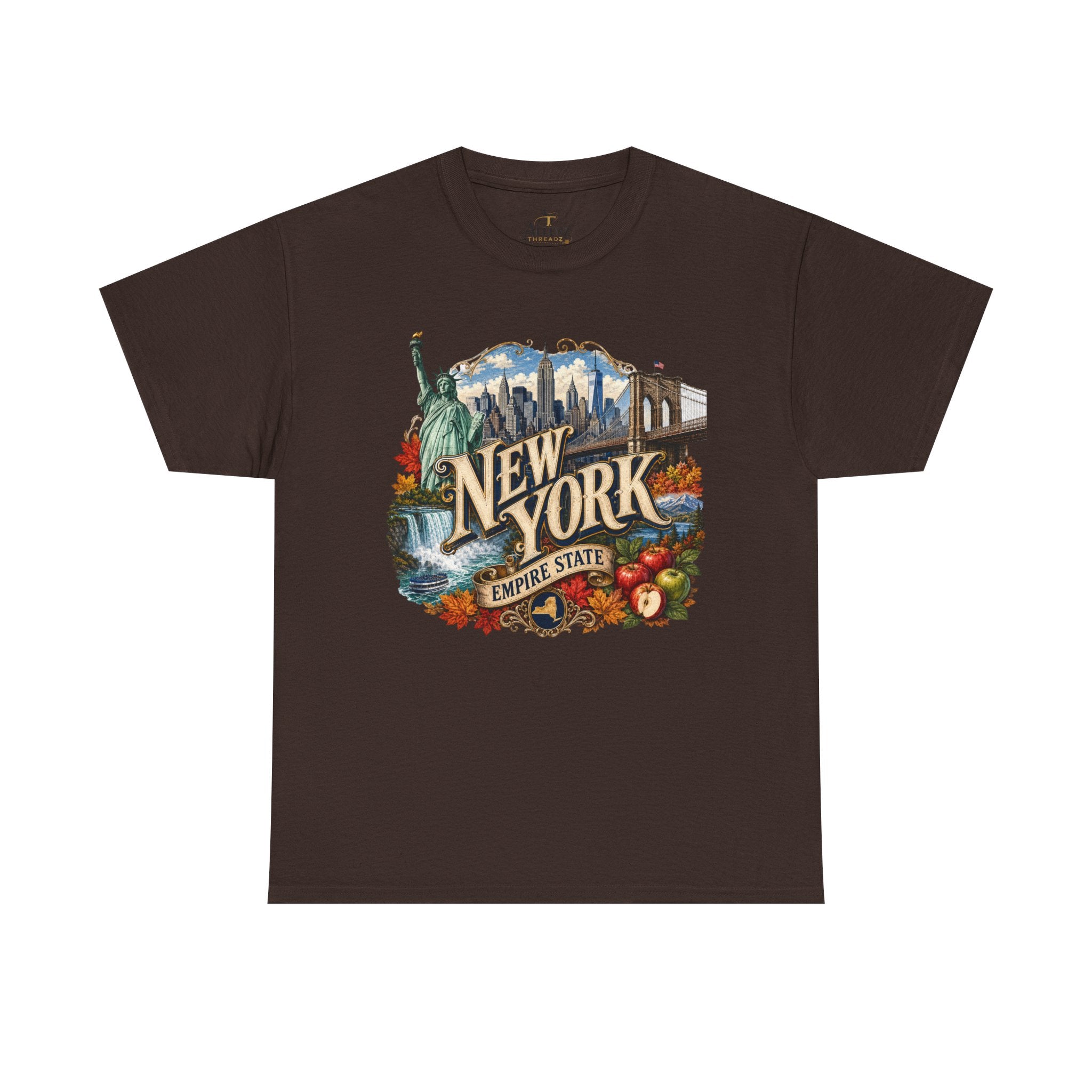 Unisex Heavy Cotton Tee🗽 New York – Empire State Energy and Natural Wonder 🍎🌆