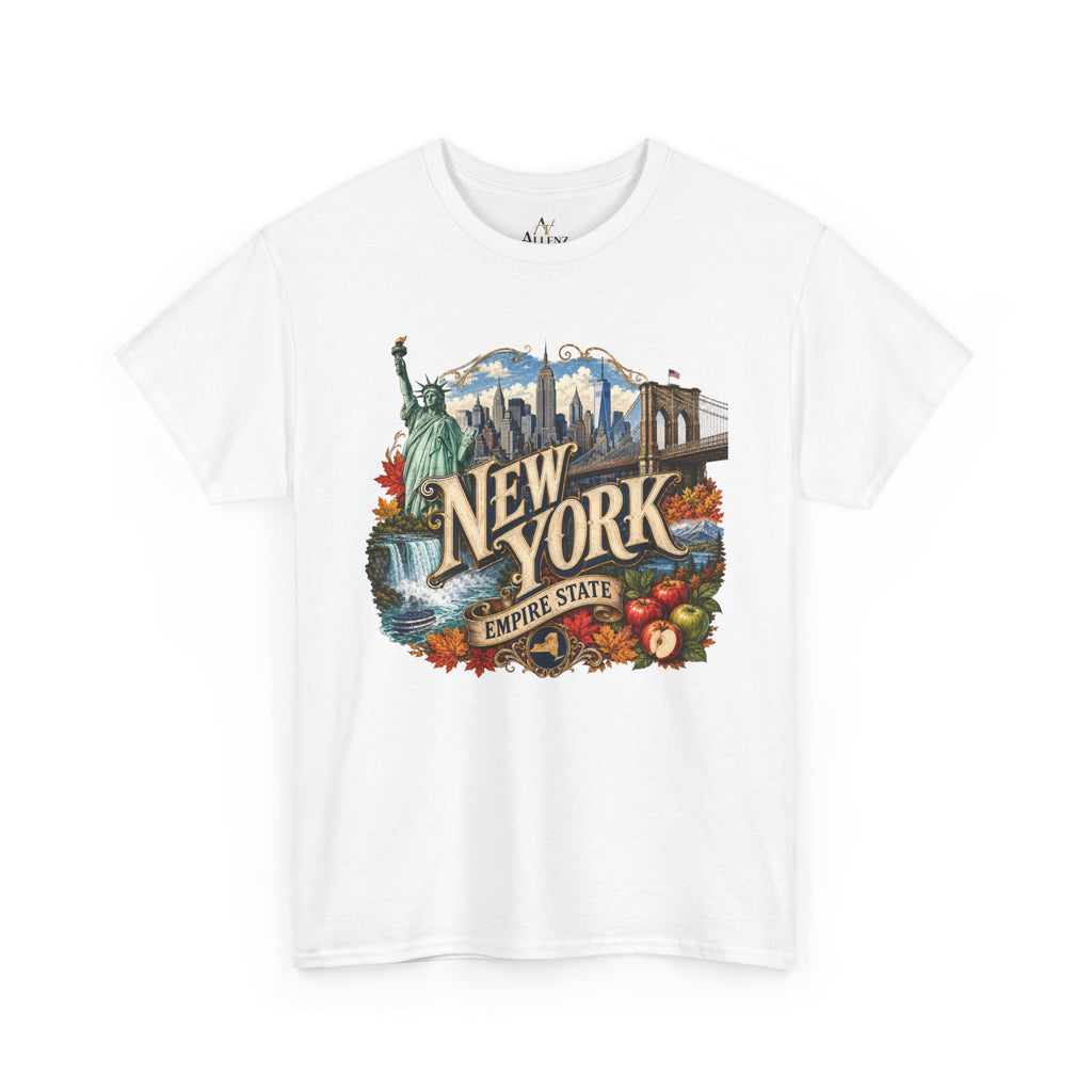 Unisex Heavy Cotton Tee🗽 New York – Empire State Energy and Natural Wonder 🍎🌆