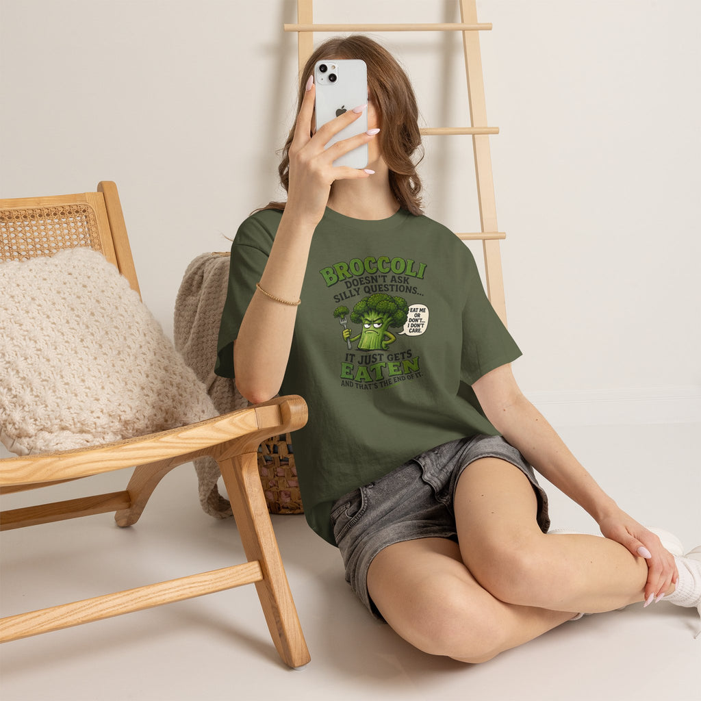 Broccoli head Unisex Heavy Cotton Tee