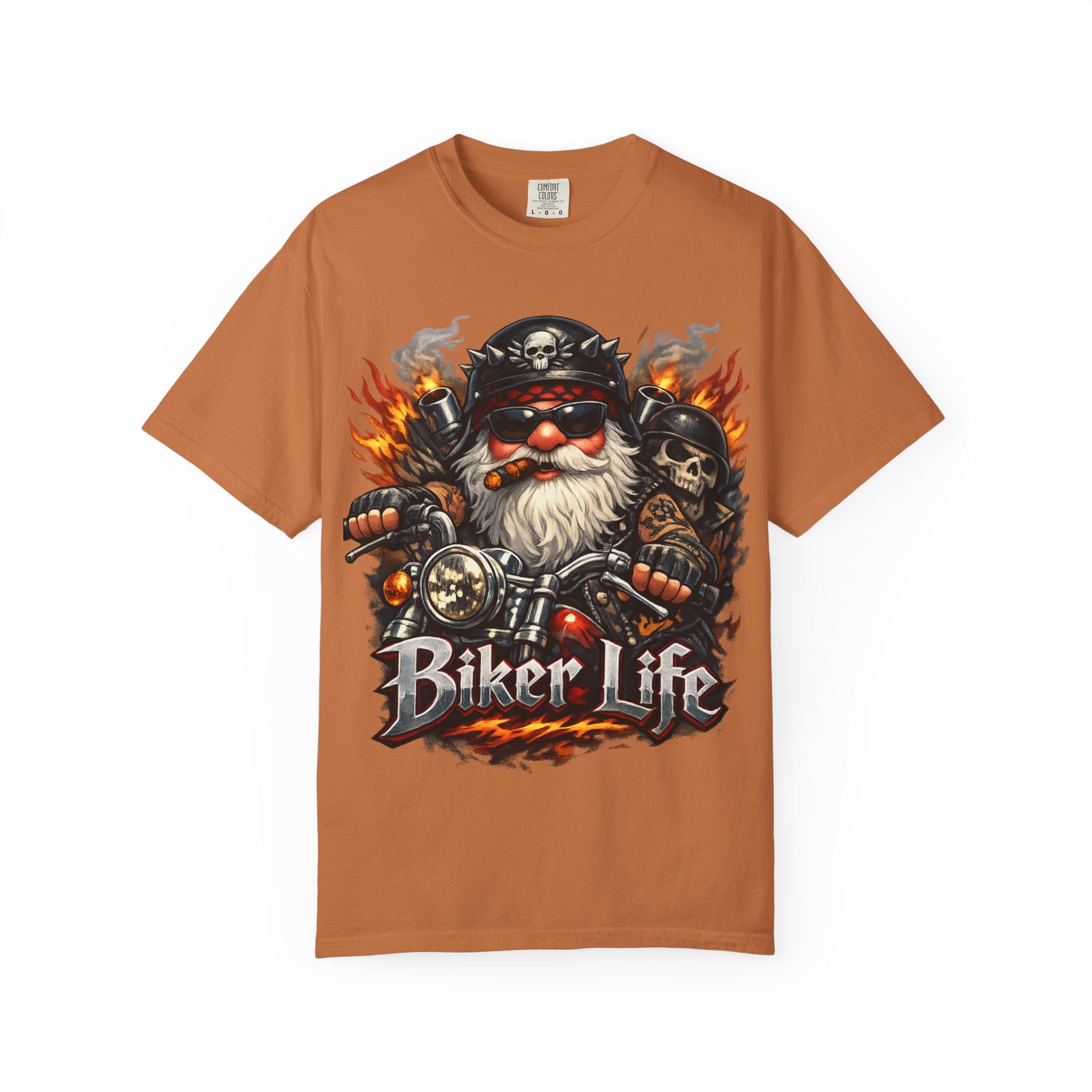 Biker Life T-Shirt — Vintage Gnome Motorcycle Graphic Tee