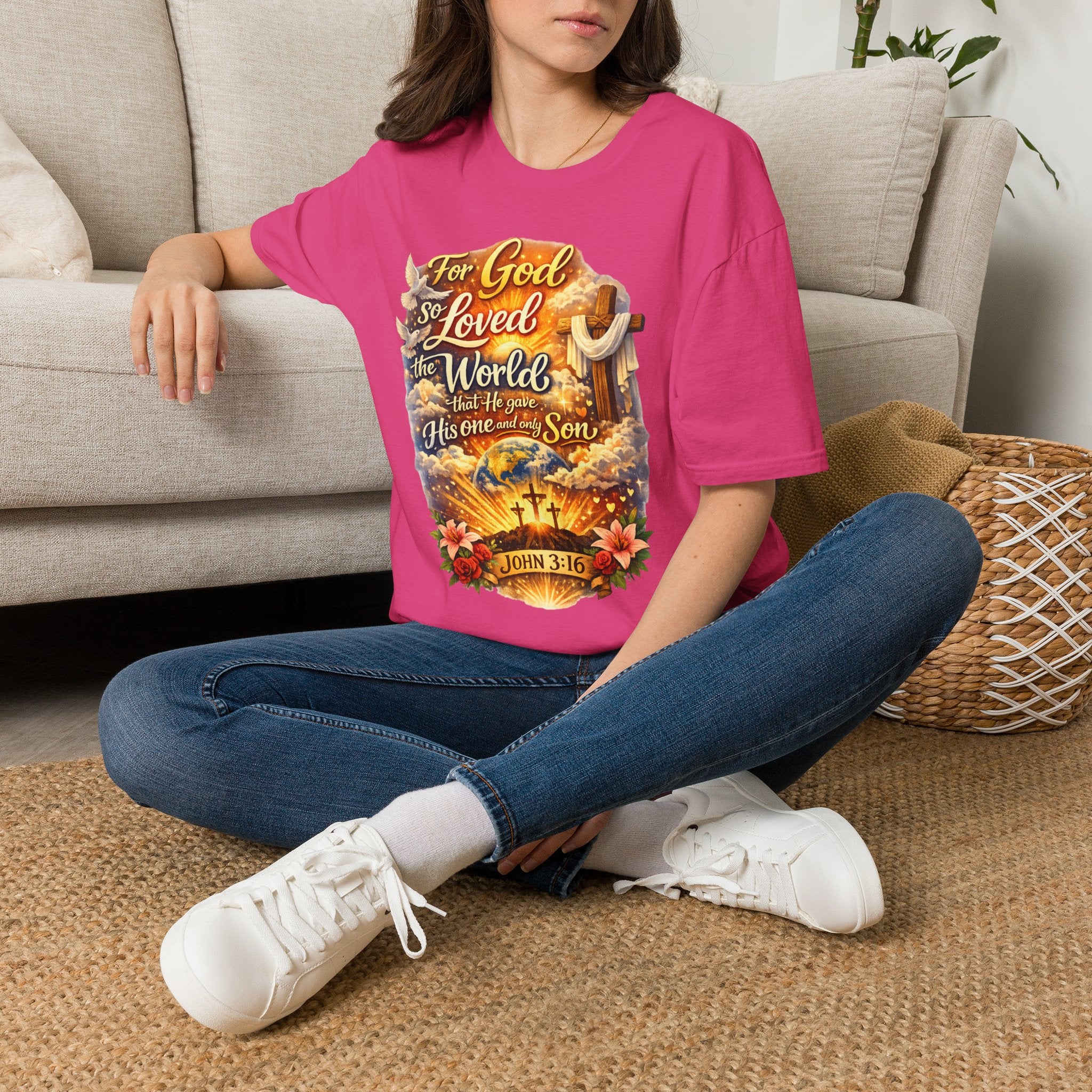 For God So Loved The World Unisex Softstyle T-Shirt
