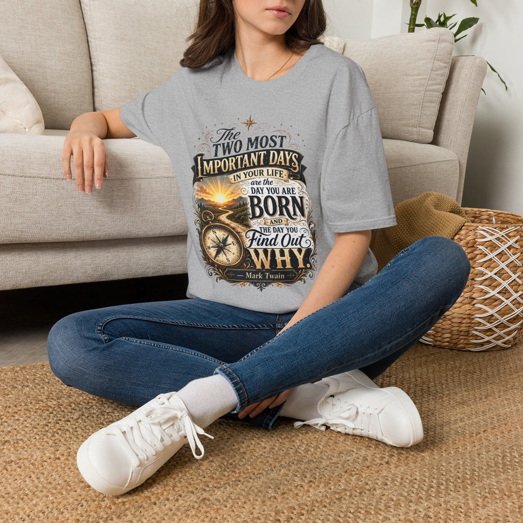 Two Most Important Days Mark Twain Unisex Softstyle T-Shirt