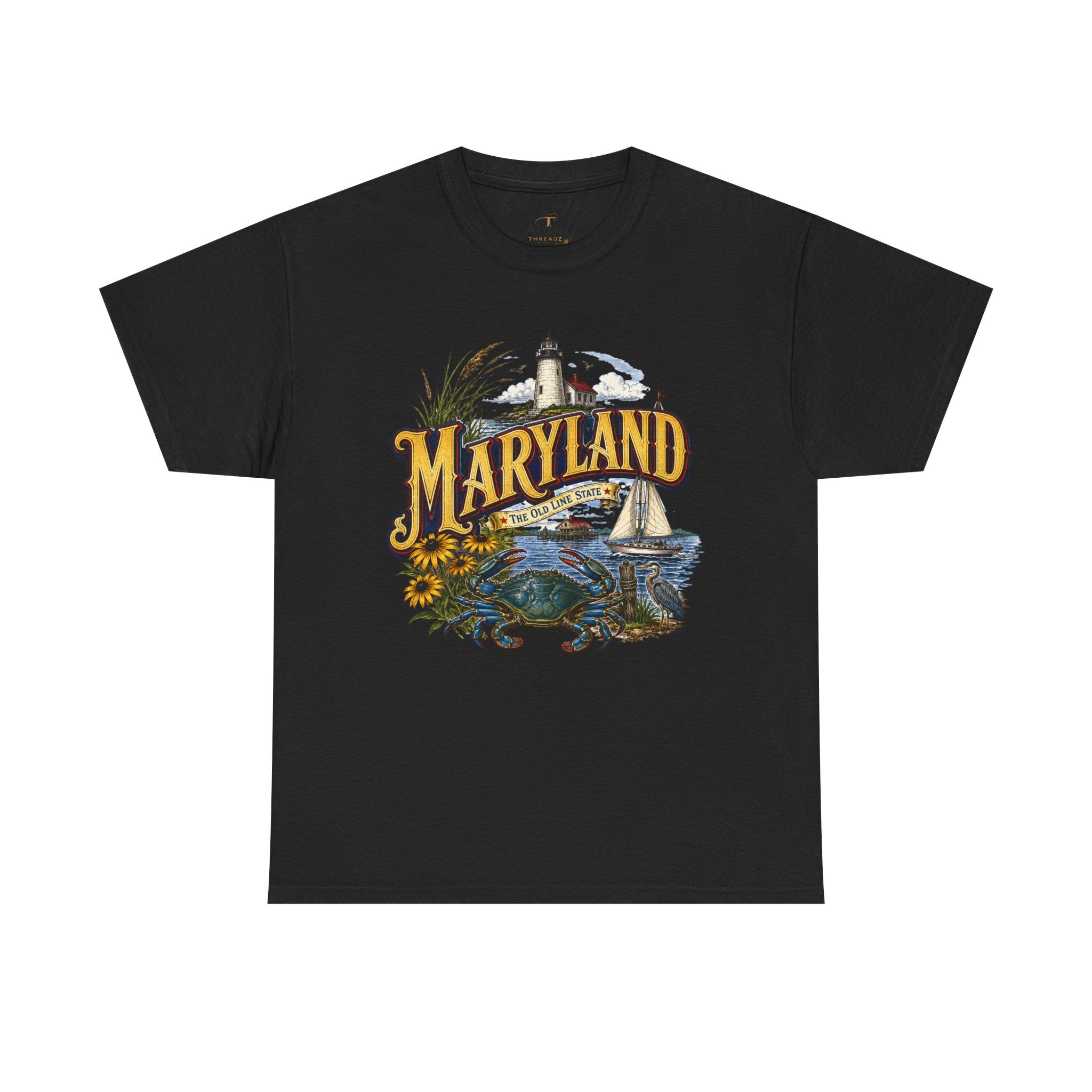 Unisex Heavy Cotton Tee🦀 Maryland – Coastal Pride and Chesapeake Charm 🦀