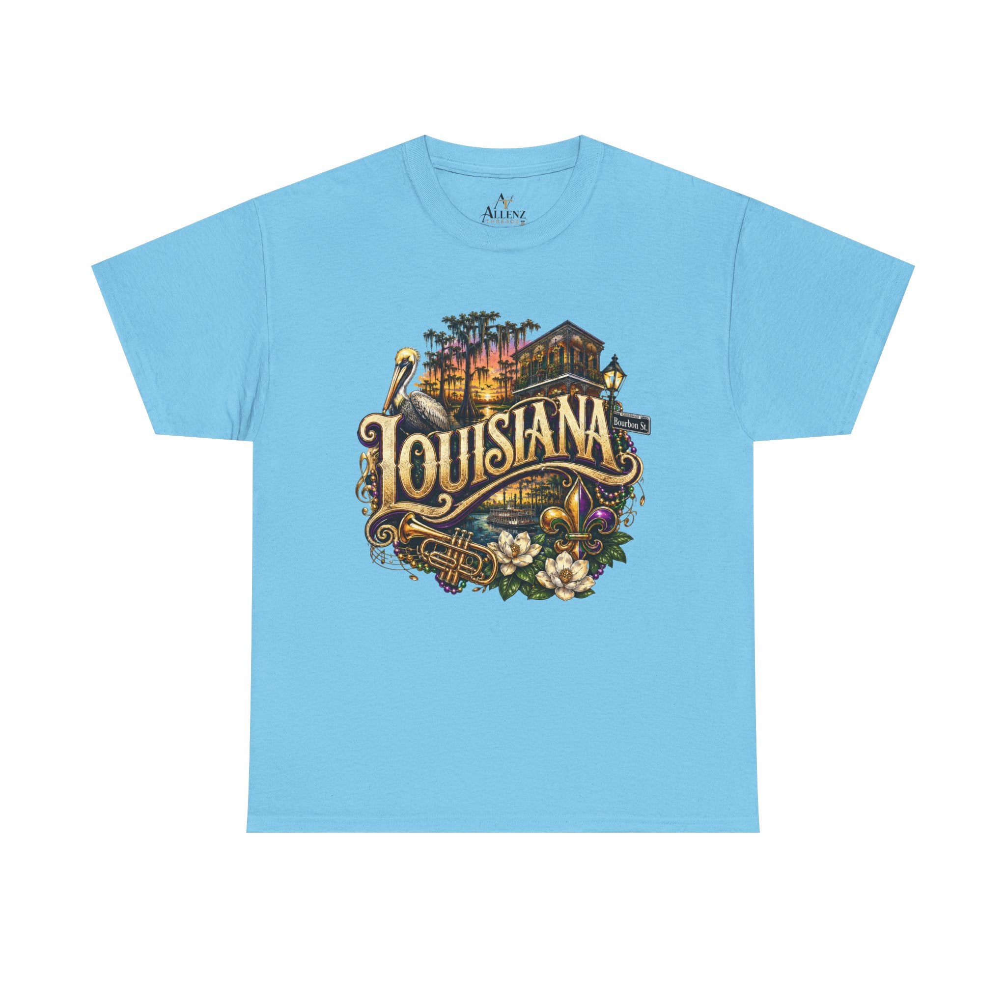 Unisex Heavy Cotton Tee 🎷 Louisiana – Jazz, Culture and Southern Soul 🎷