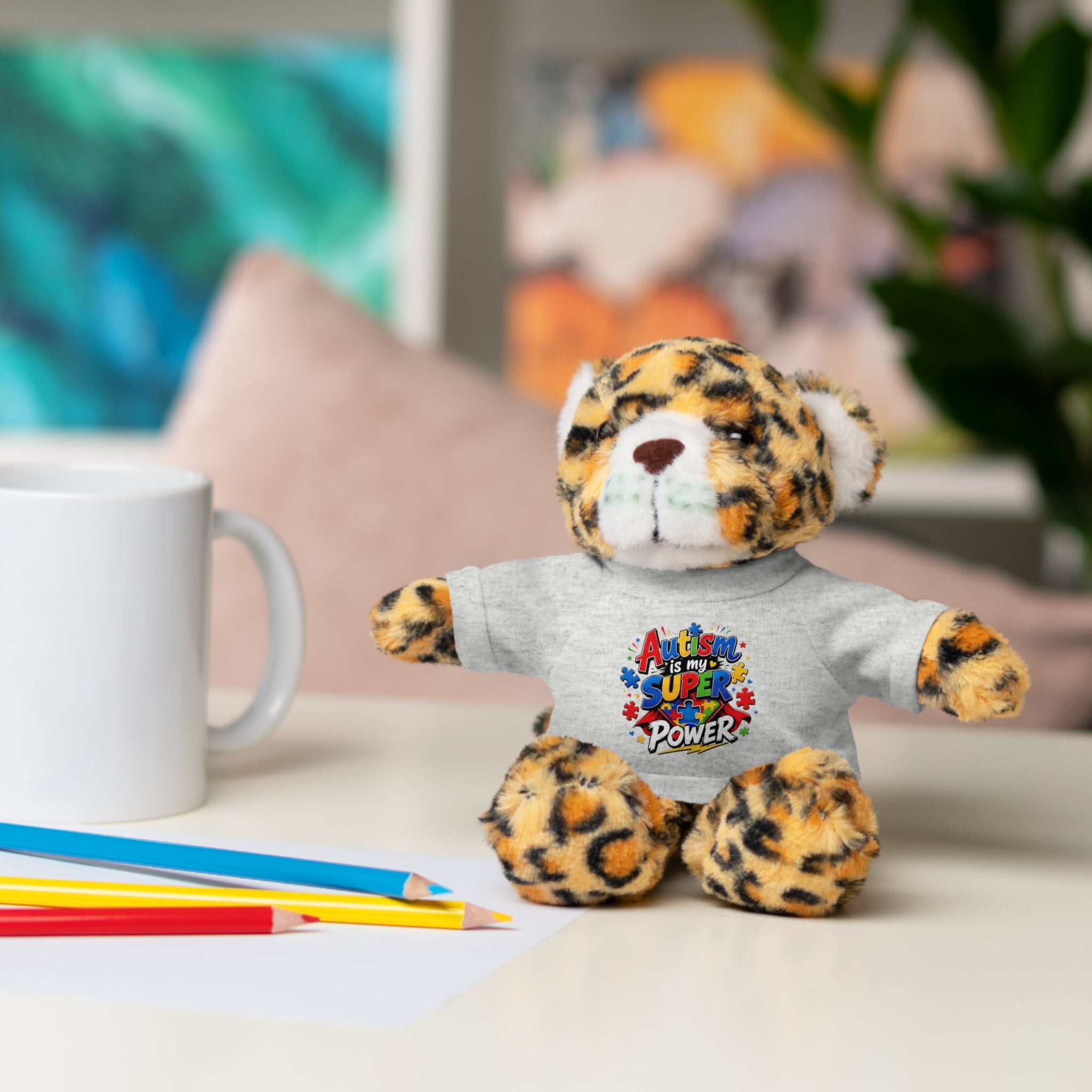Kids Stuffed Animal with Autism T-Shirt