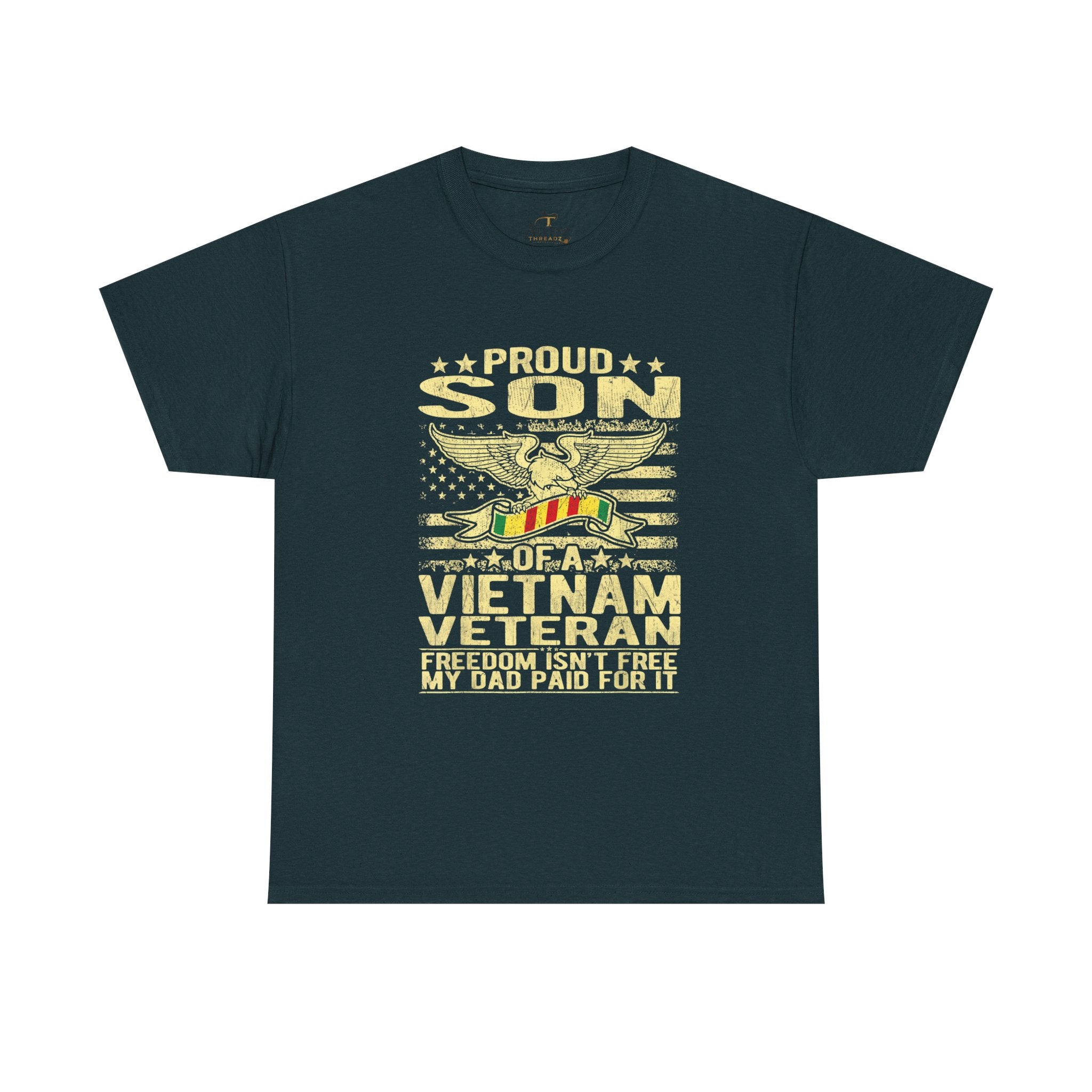 Unisex Heavy Cotton Tee  Proud Son of a Vietnam Veteran