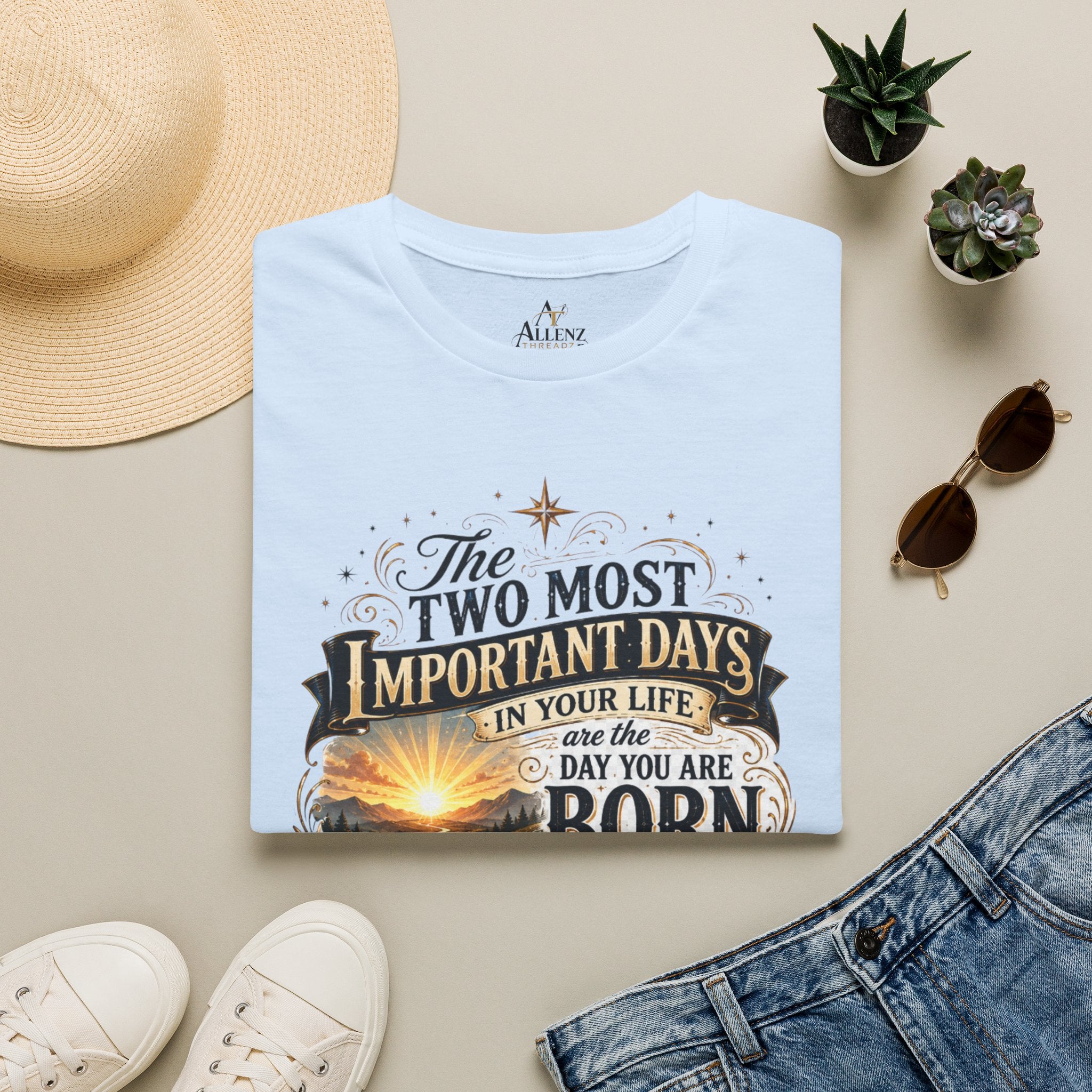 Two Most Important Days Mark Twain Unisex Softstyle T-Shirt