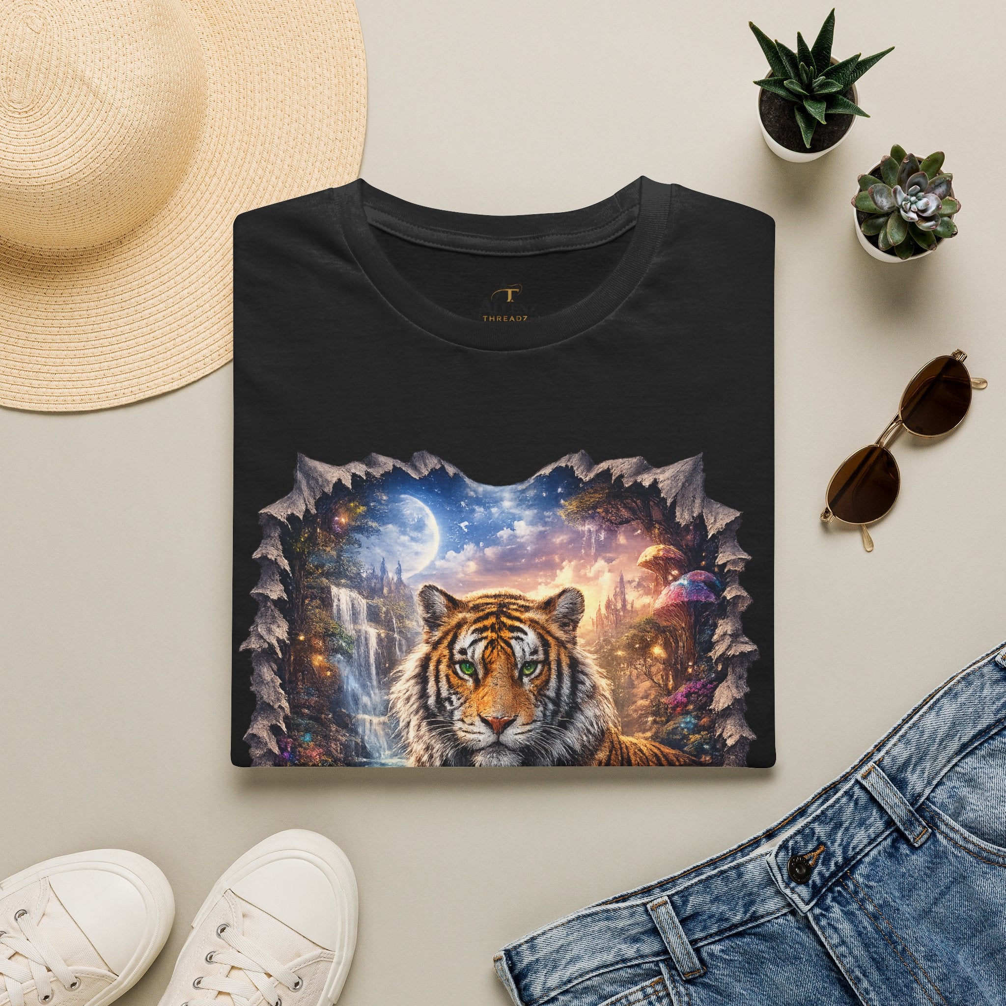 Unisex Softstyle T-Shirt -Fantasy Bengal tiger