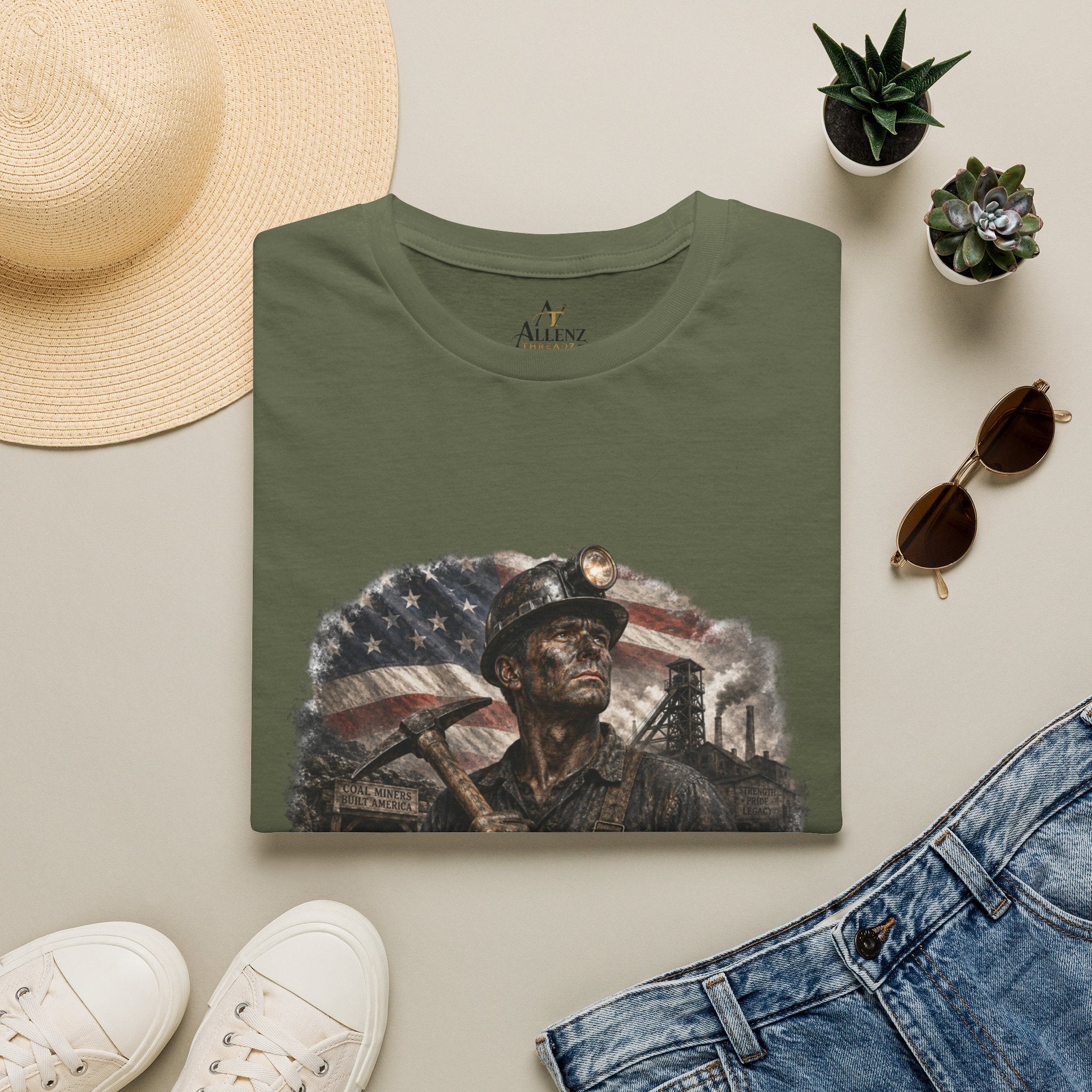 American Coal Miner Unisex Softstyle T-Shirt