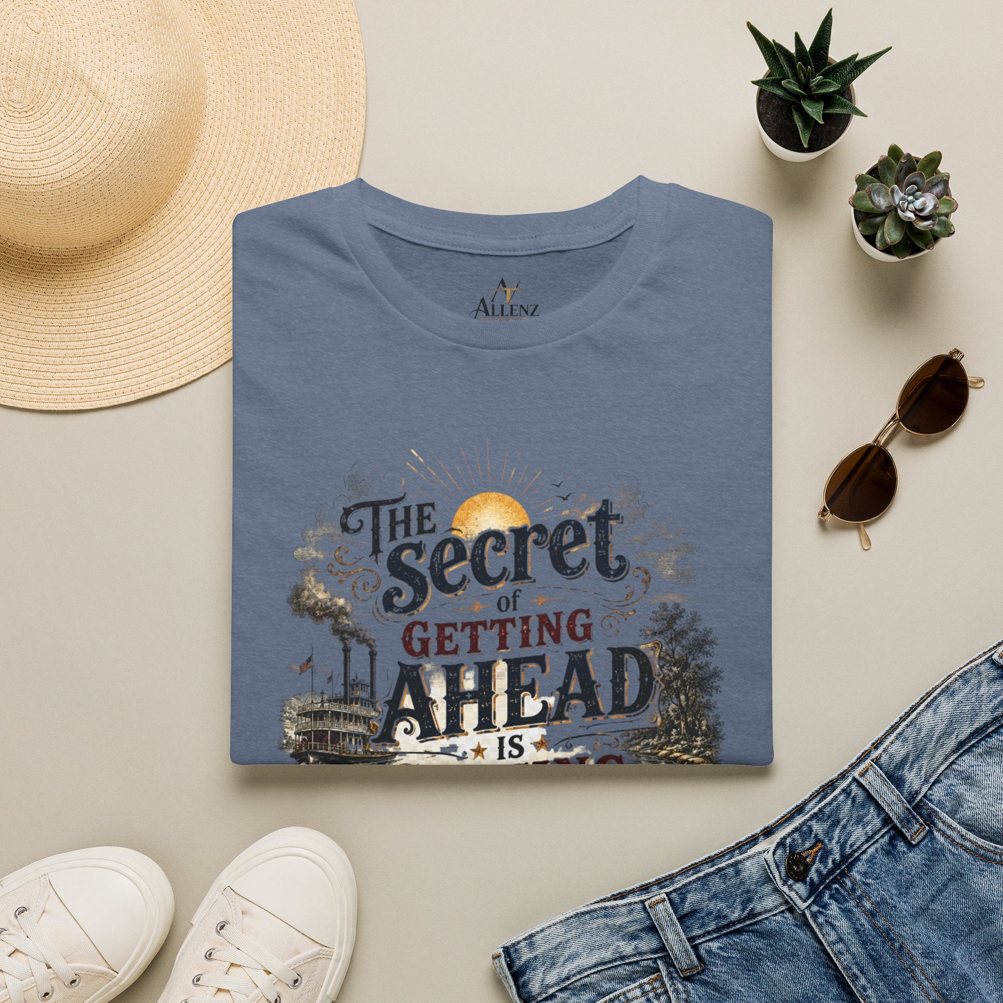 The Secret to Getting Ahead Unisex Softstyle T-Shirt