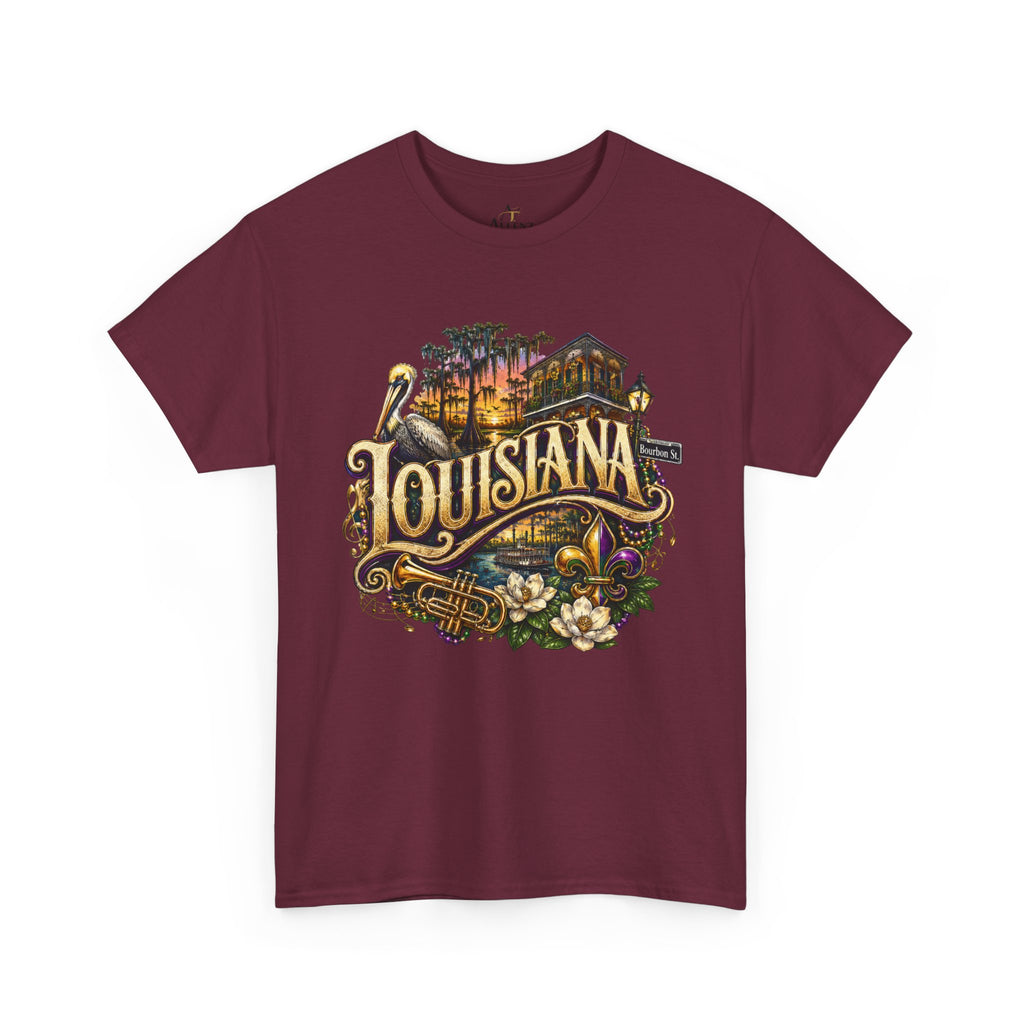 Unisex Heavy Cotton Tee 🎷 Louisiana – Jazz, Culture and Southern Soul 🎷