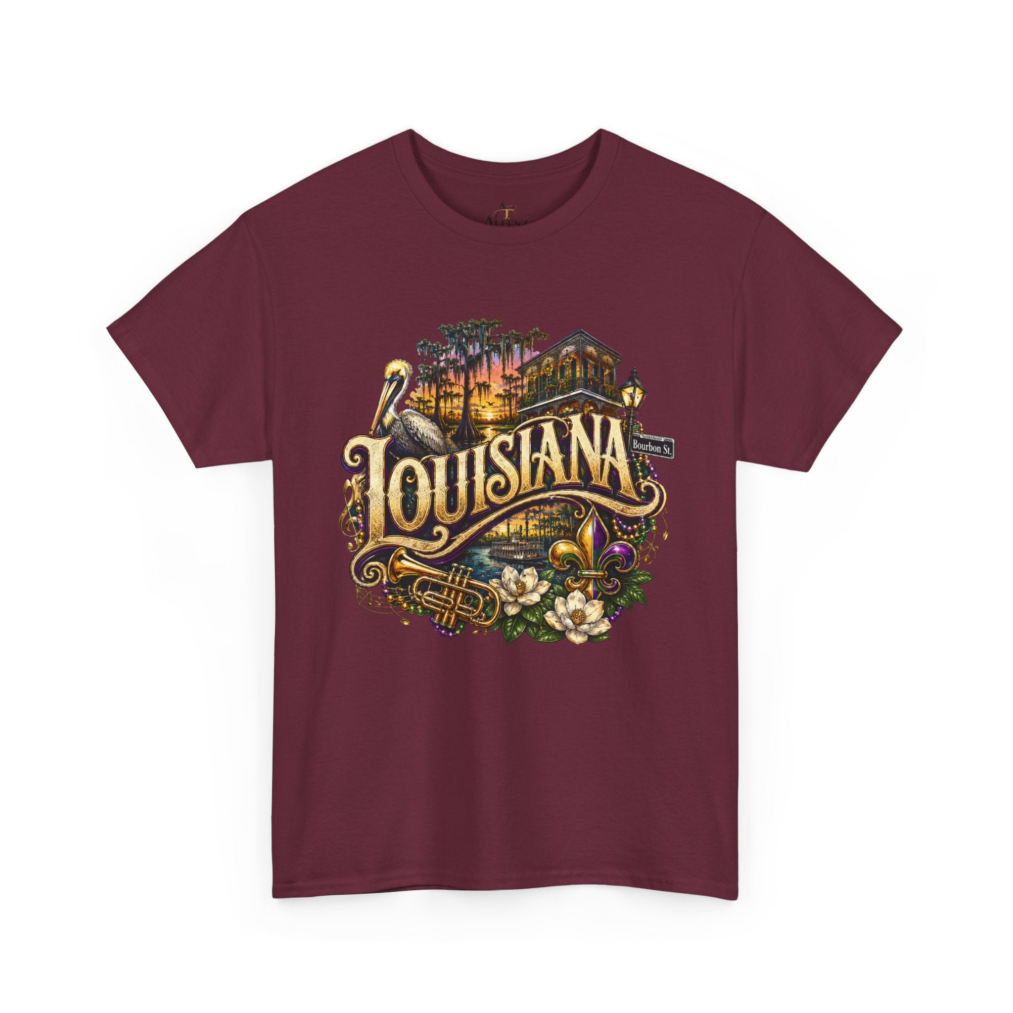 Unisex Heavy Cotton Tee 🎷 Louisiana – Jazz, Culture and Southern Soul 🎷