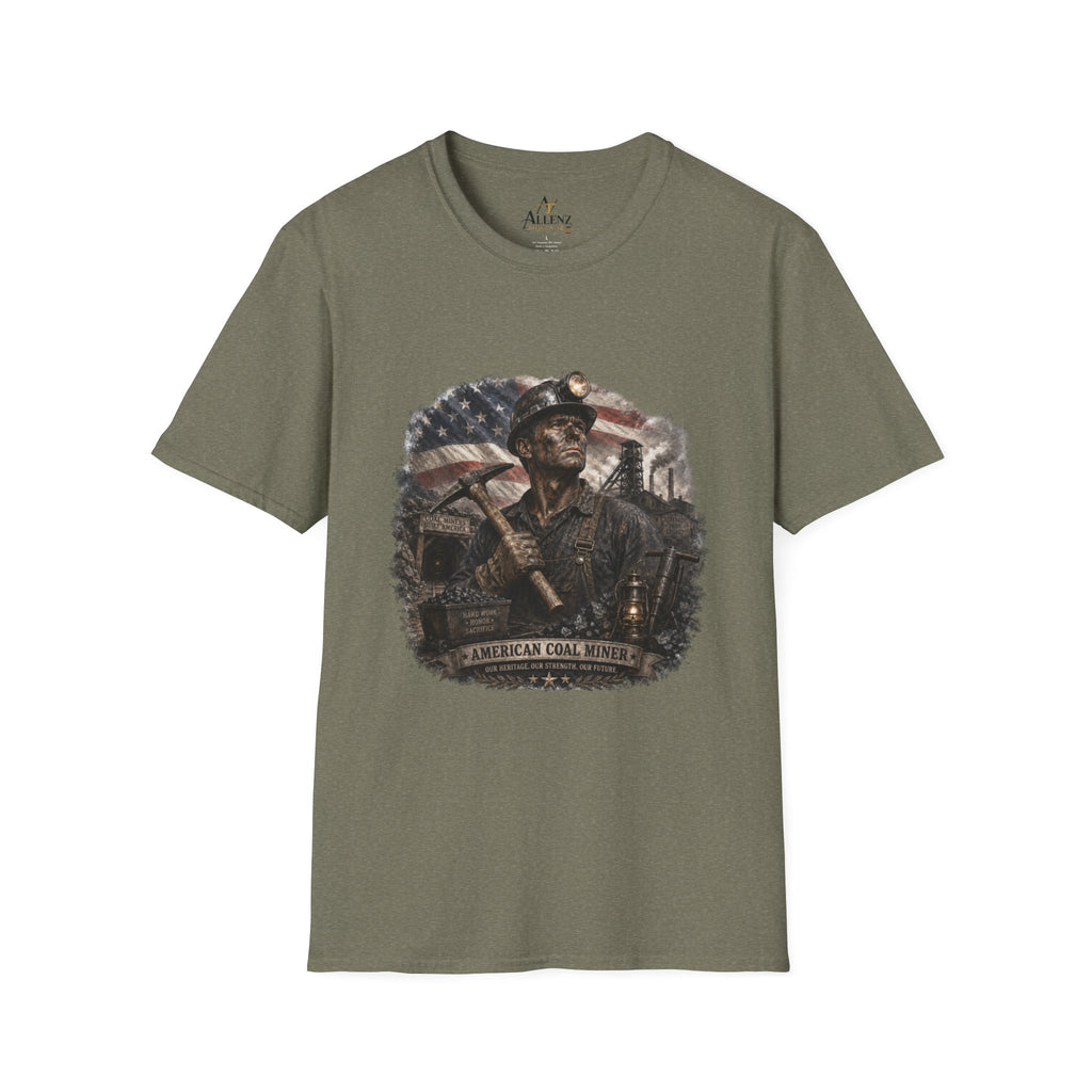American Coal Miner Unisex Softstyle T-Shirt