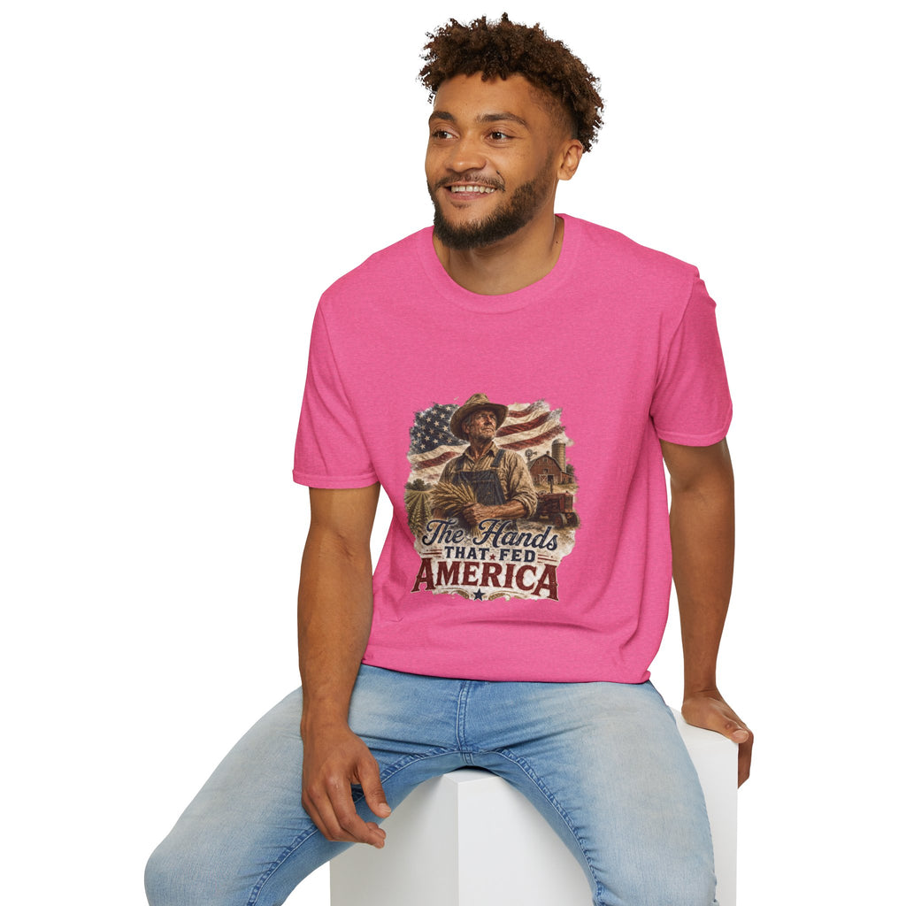 The Hands that fed America Unisex Softstyle T-Shirt