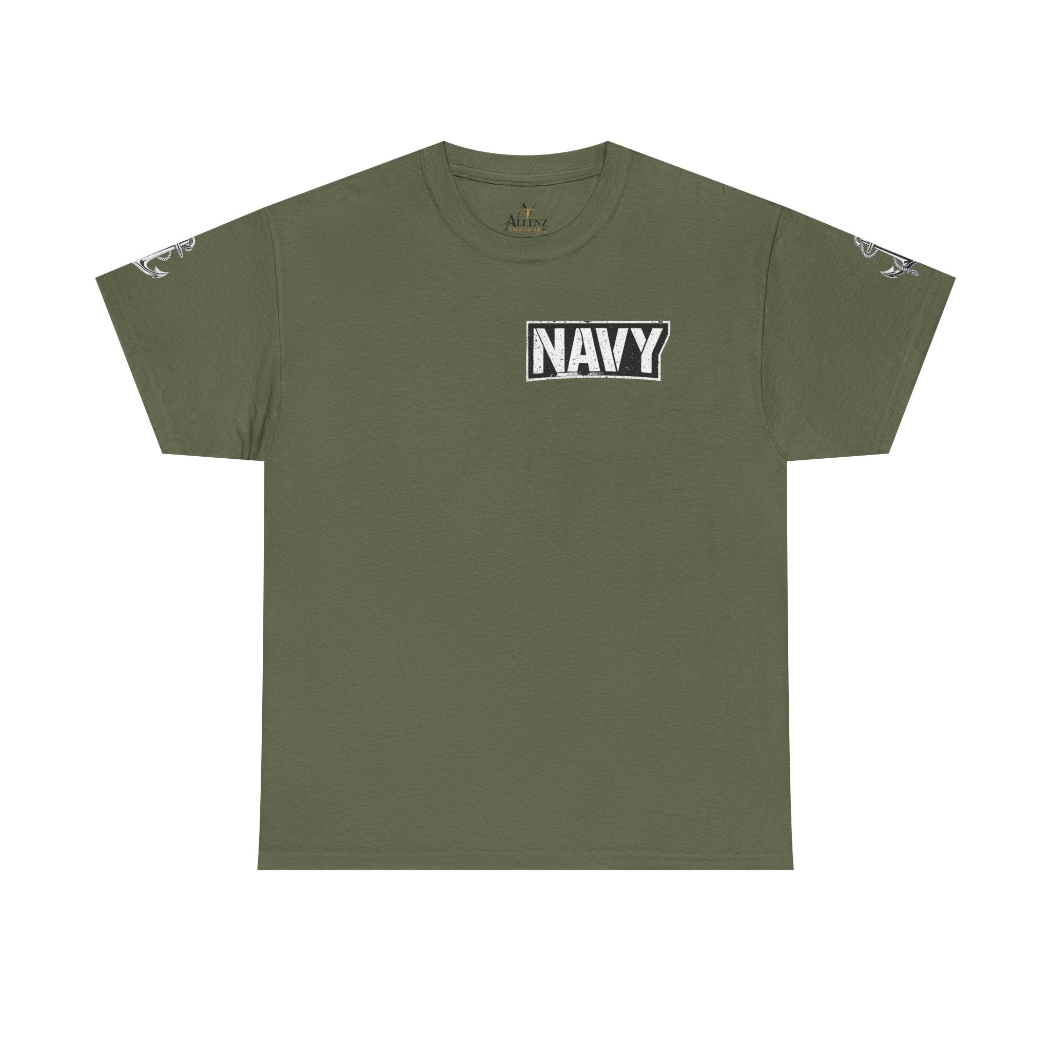 Unisex Heavy Cotton Tee⚓ “I’m A Grumpy Old Navy Veteran” Funny Veteran Shirt ⚓