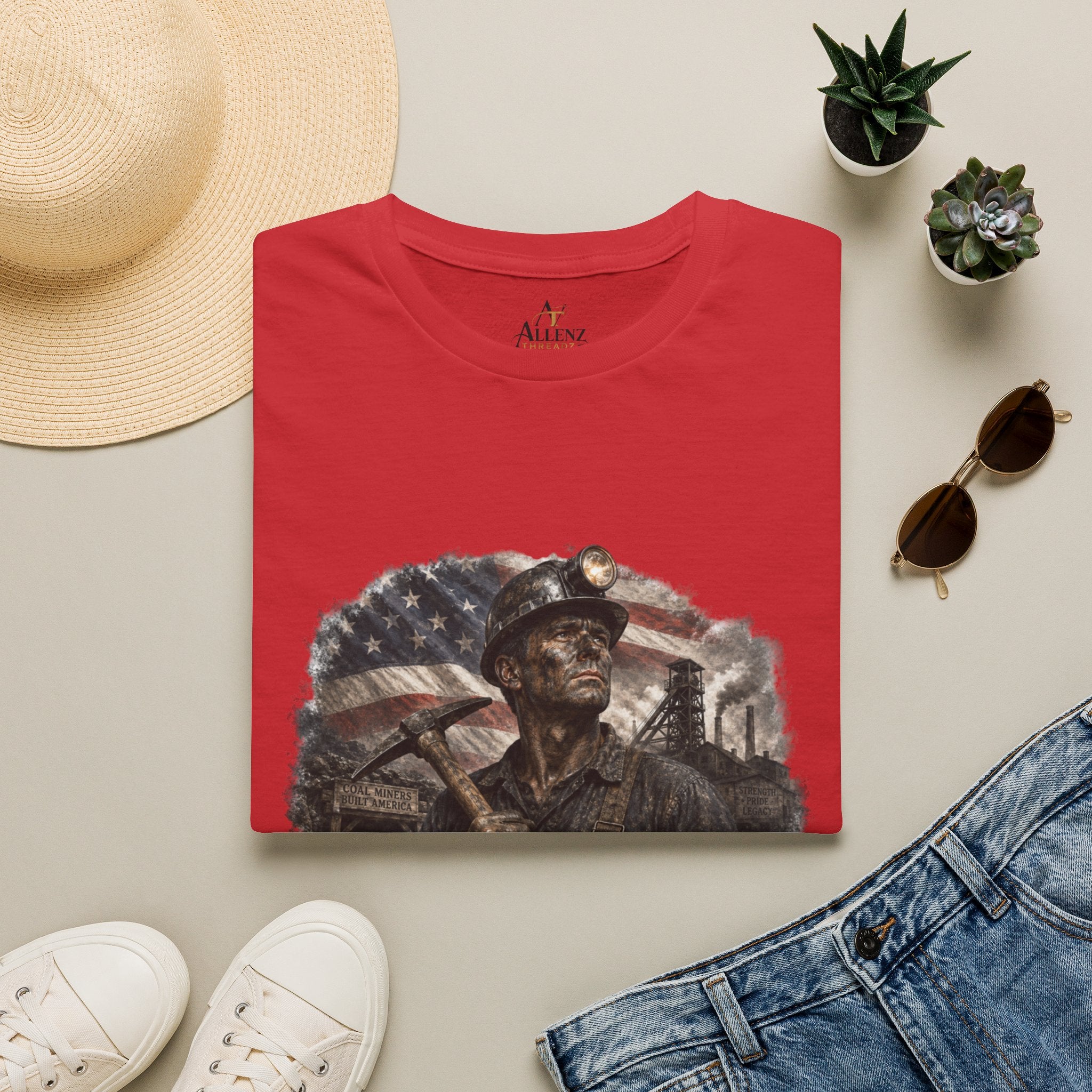 American Coal Miner Unisex Softstyle T-Shirt