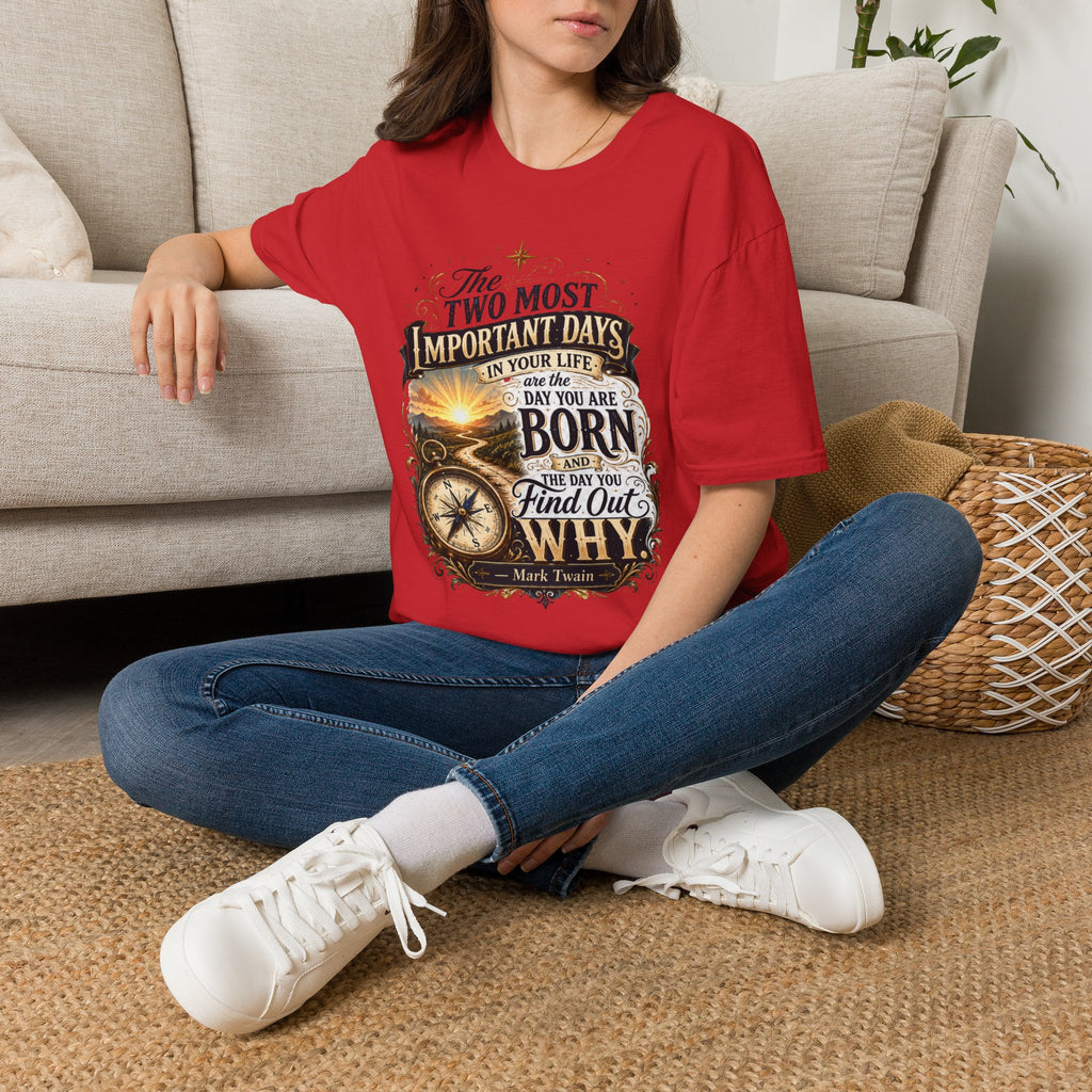 Two Most Important Days Mark Twain Unisex Softstyle T-Shirt