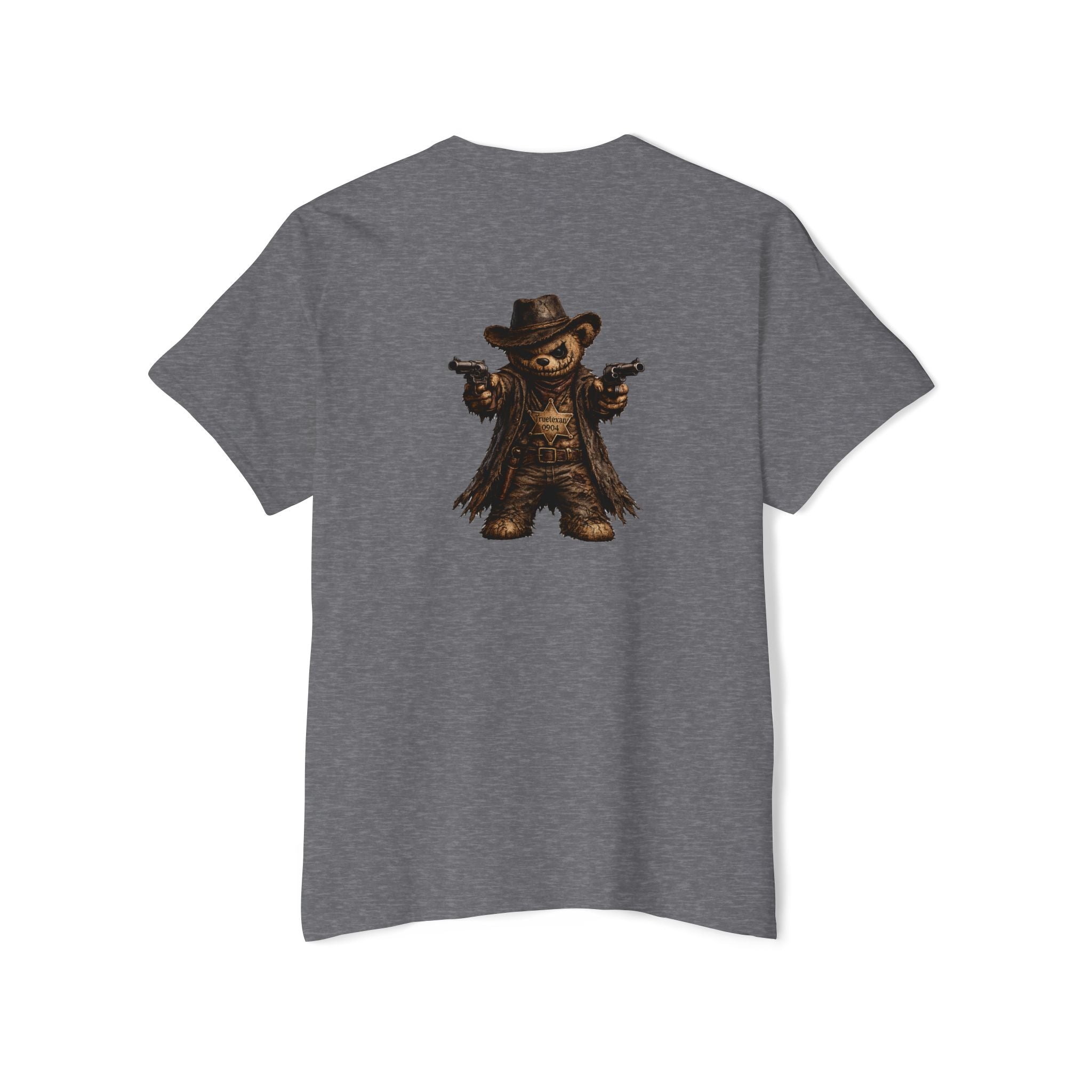 True Texan Scare Bear  Unisex Heavy Cotton Pocket Tee