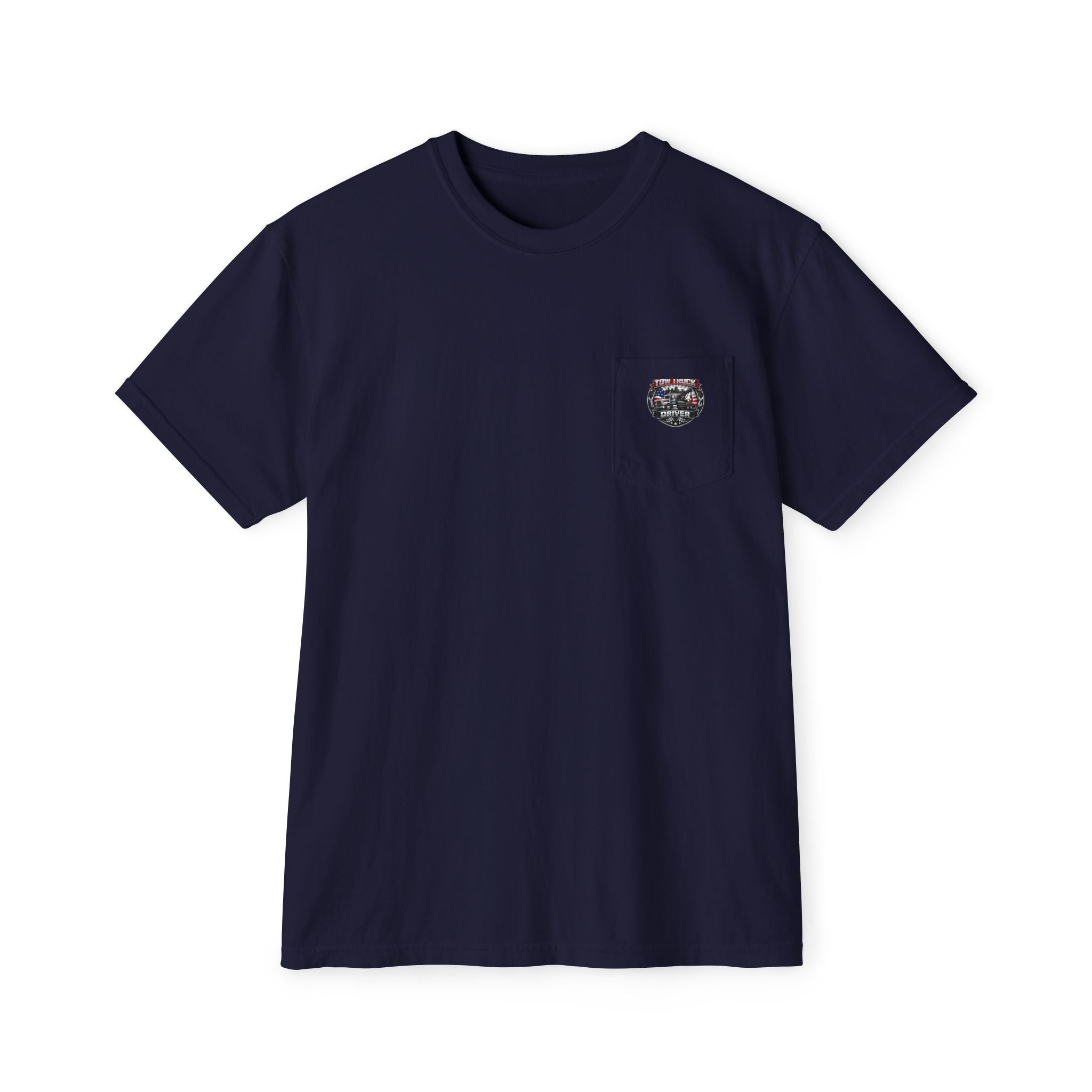 Tow Truck Driver Unisex Garment-Dyed Pocket T-Shirt